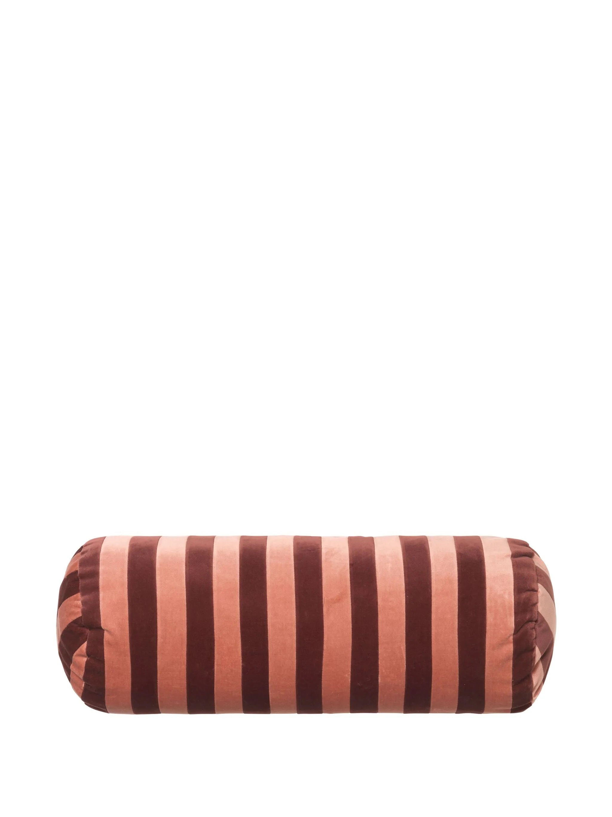 Bolster Stripe velvet cushion (20cm x 60cm)