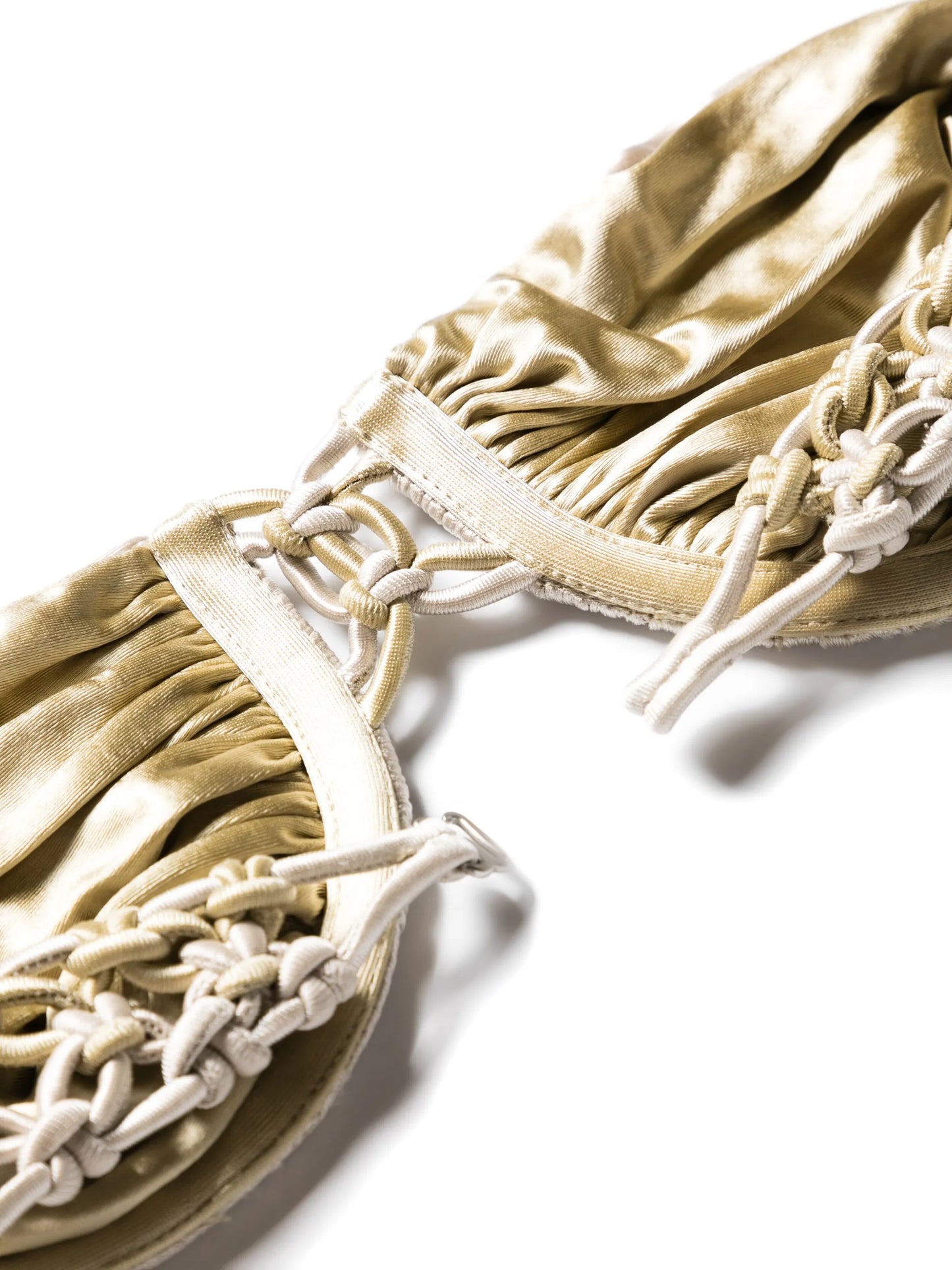knotted strapless bikini top