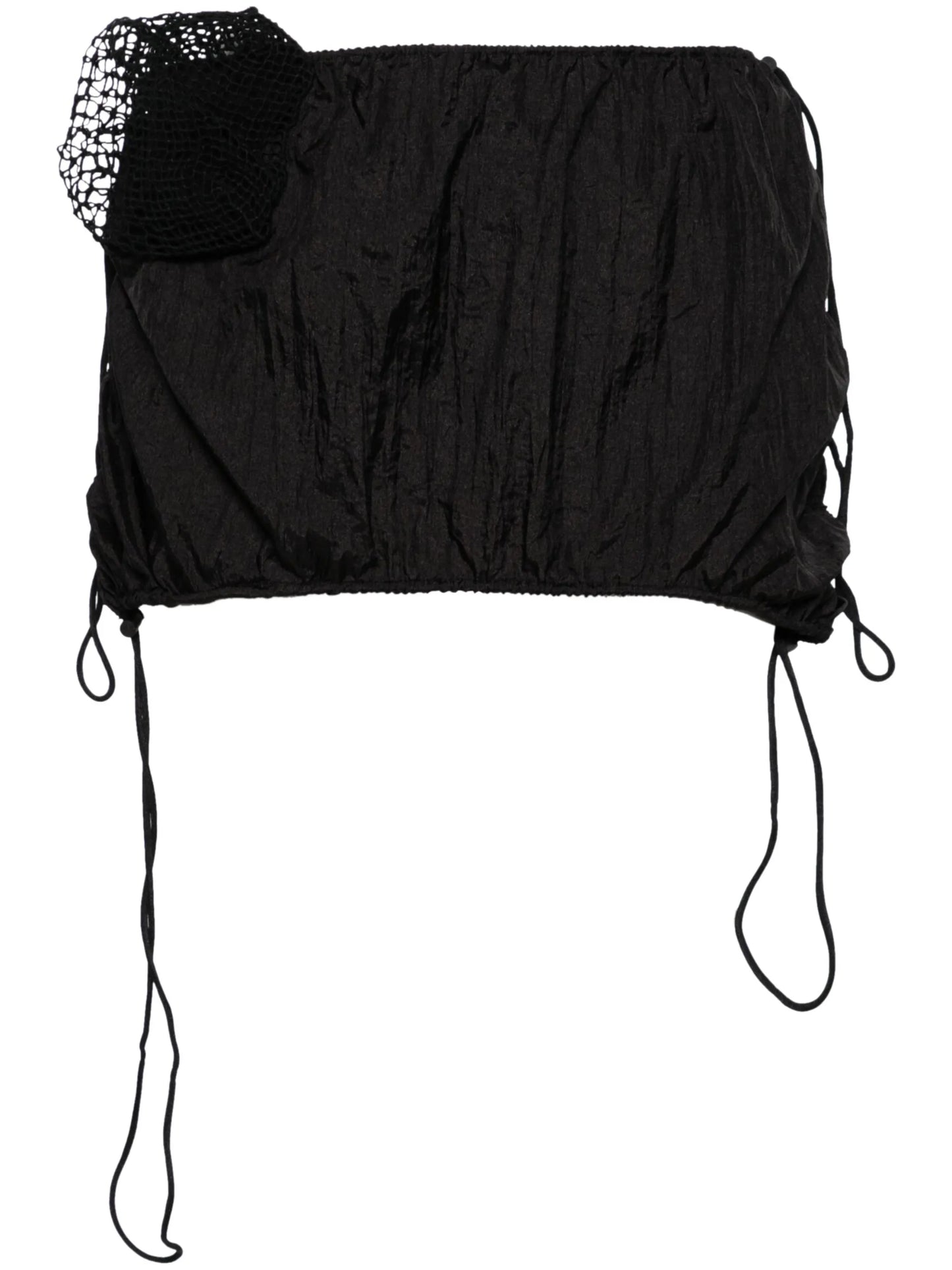 Chute drawstring miniskirt