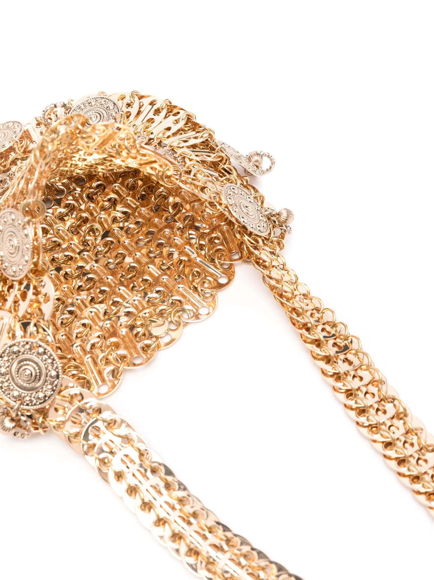 medal-pendants shoulder bag