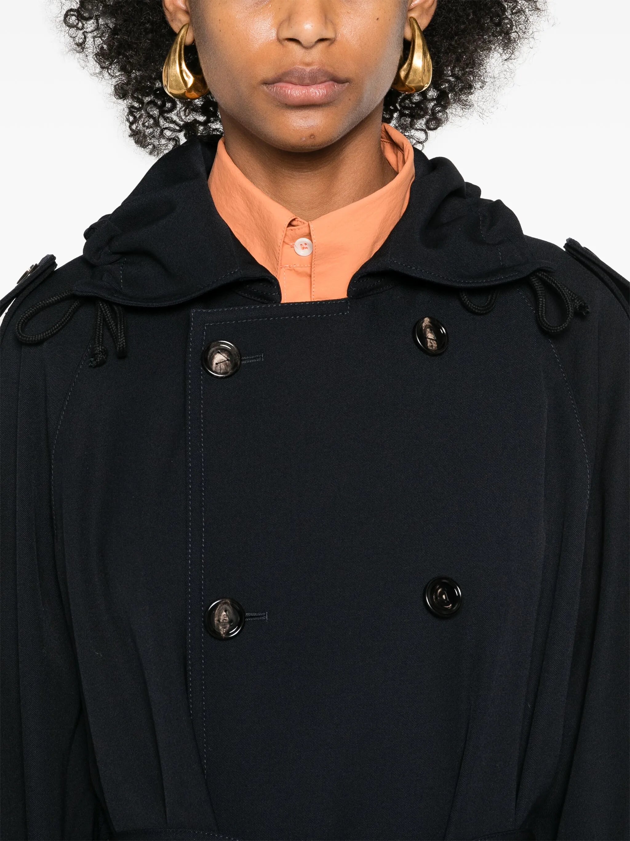 belted wool trench coat