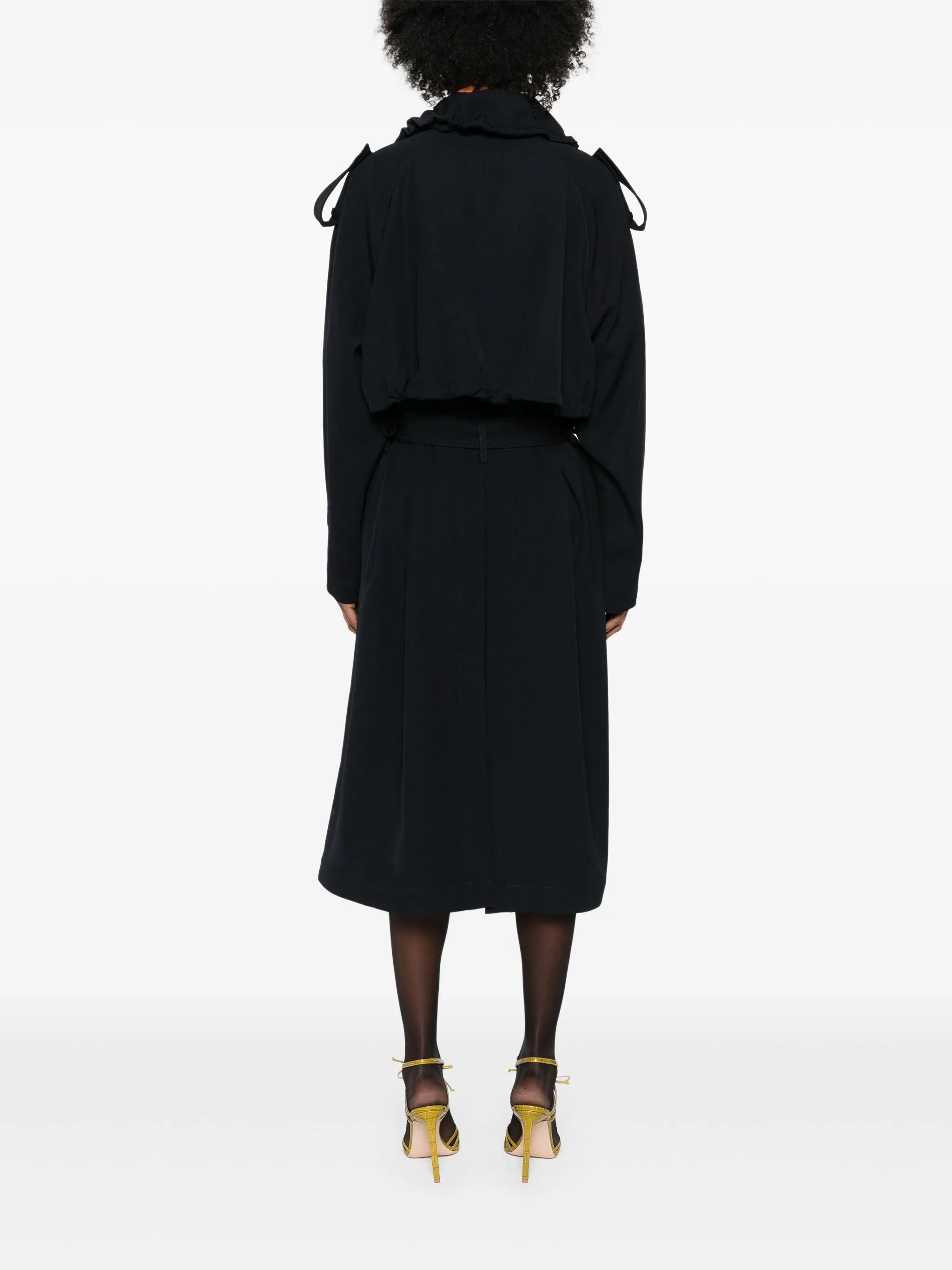 belted wool trench coat