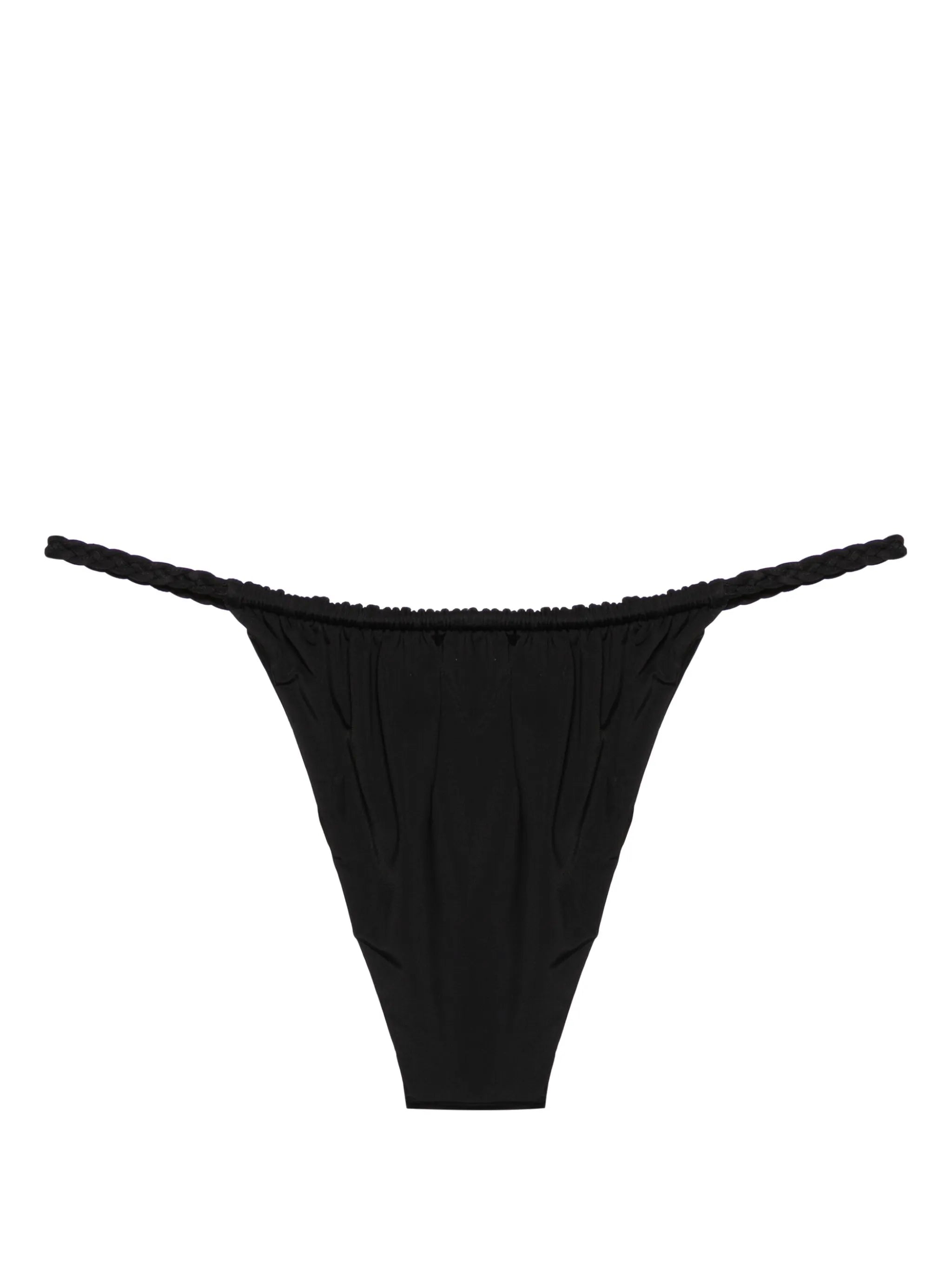 braid-detail reversible bikini bottoms