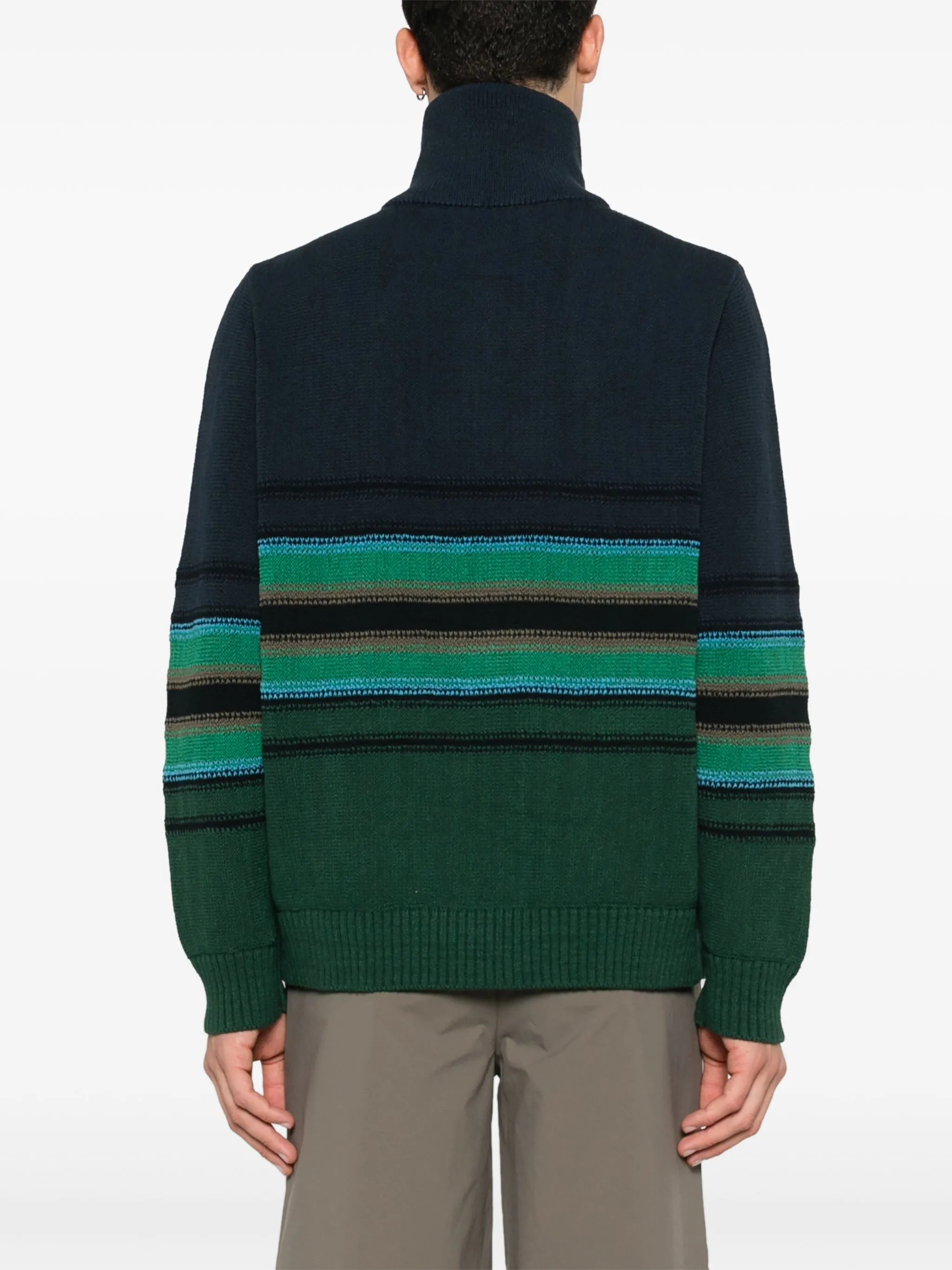striped knitted sweater