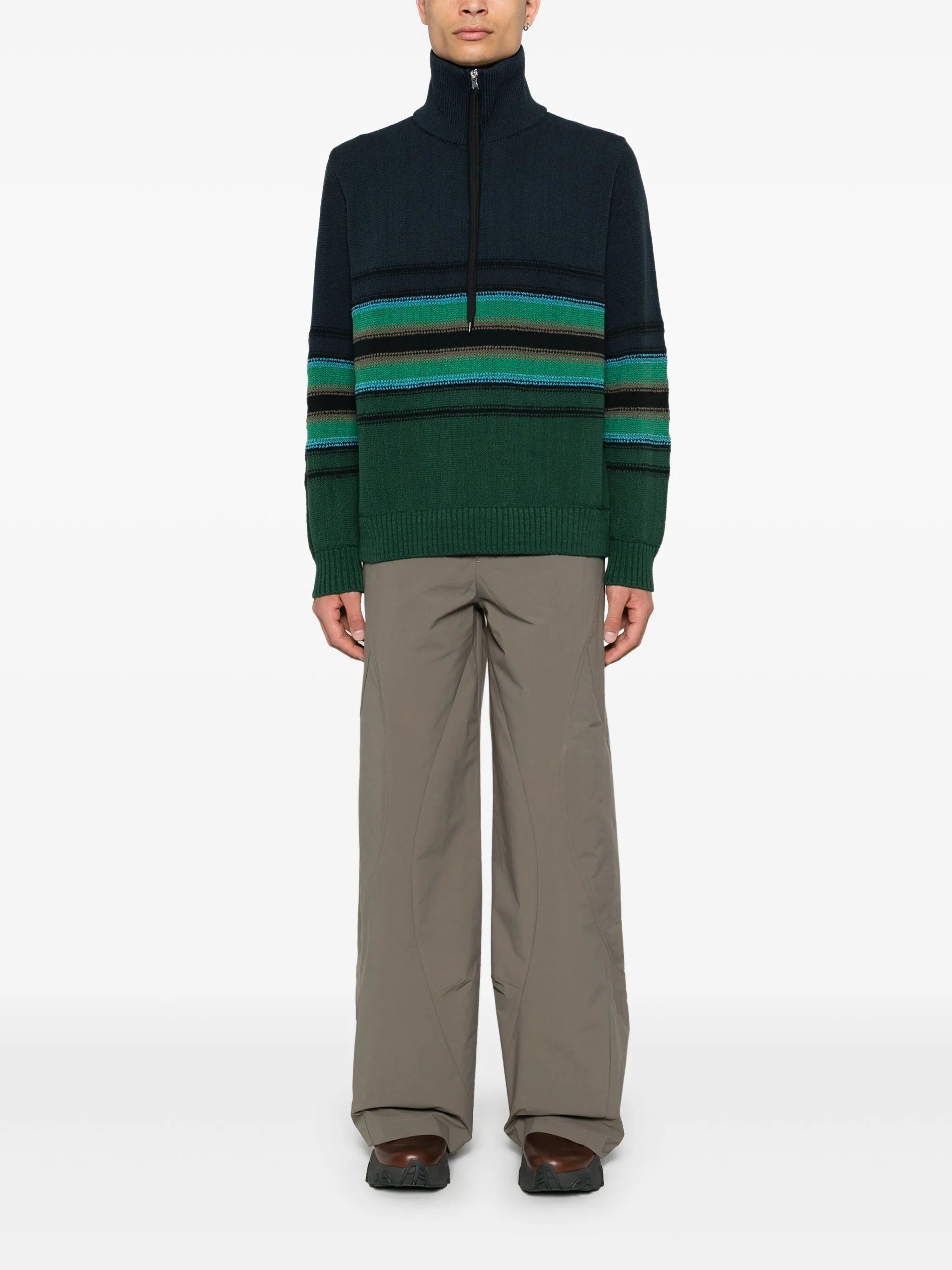 striped knitted sweater