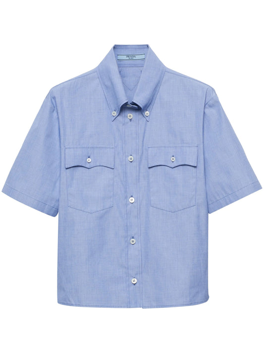 short-sleeve cotton shirt