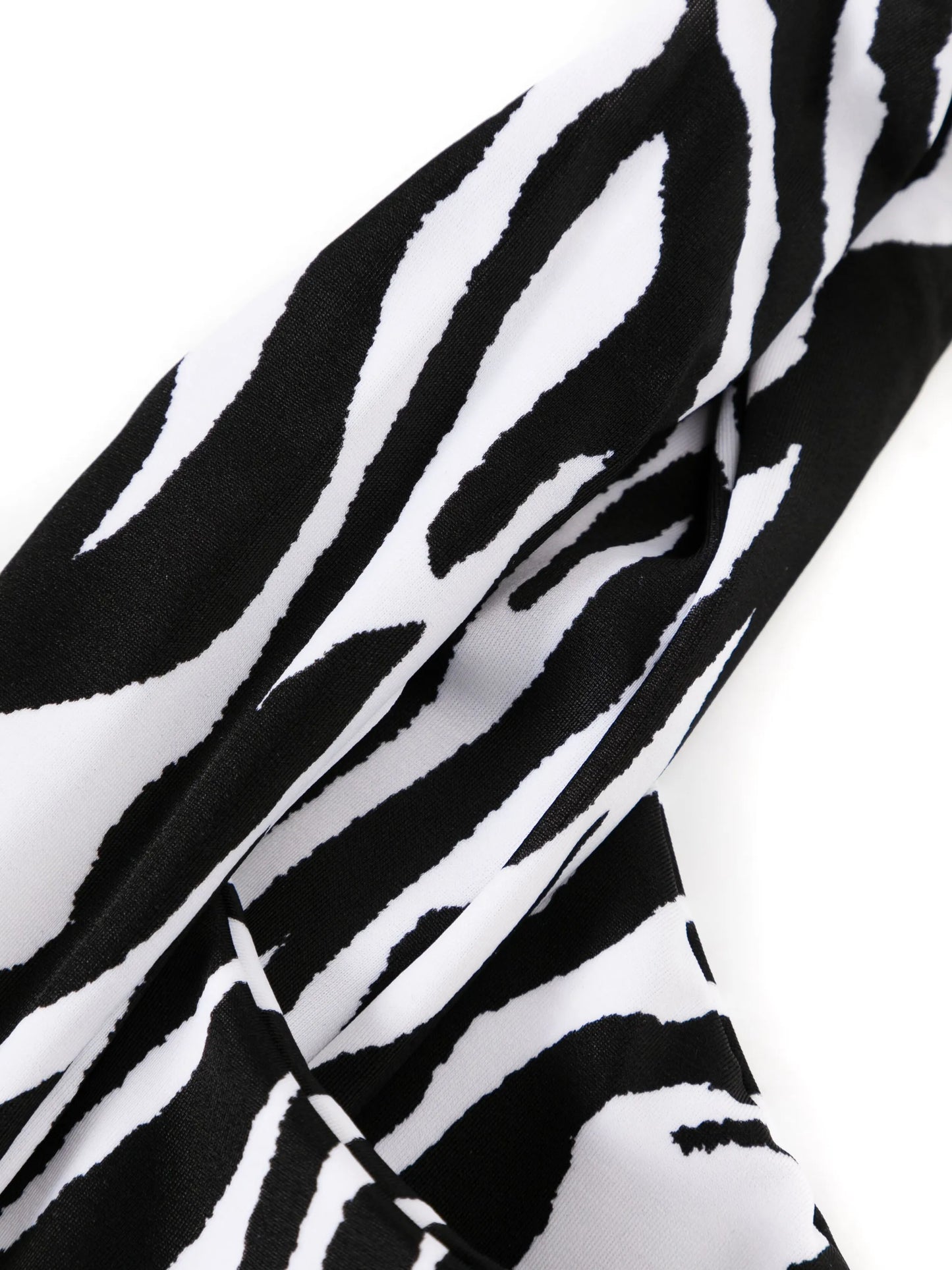 twist-detailing zebra-print bikini