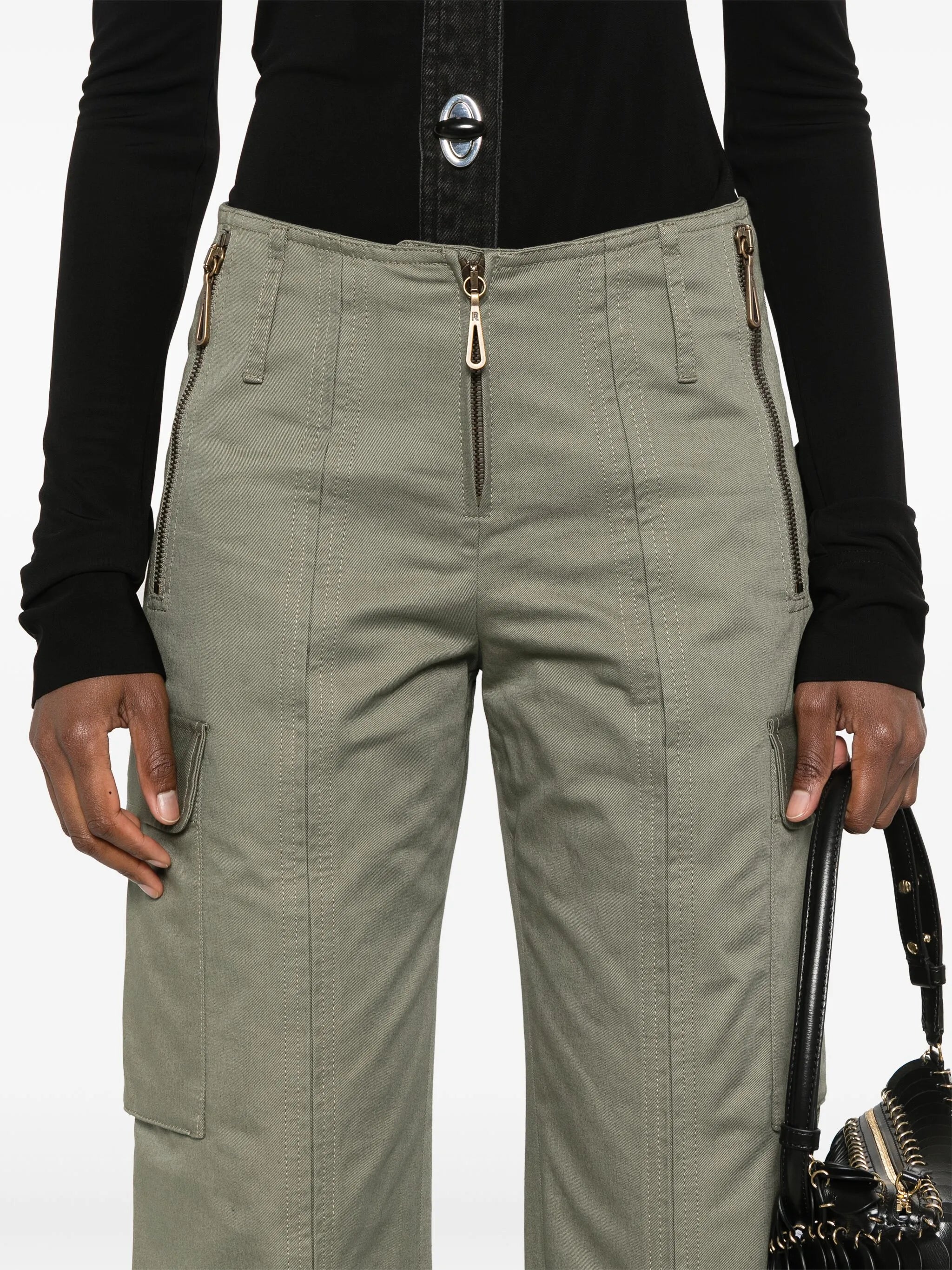 straight-leg cargo trousers