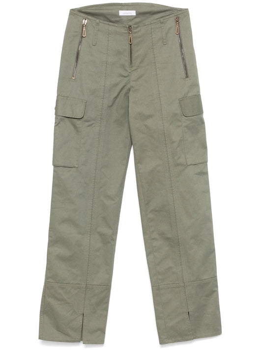 straight-leg cargo trousers