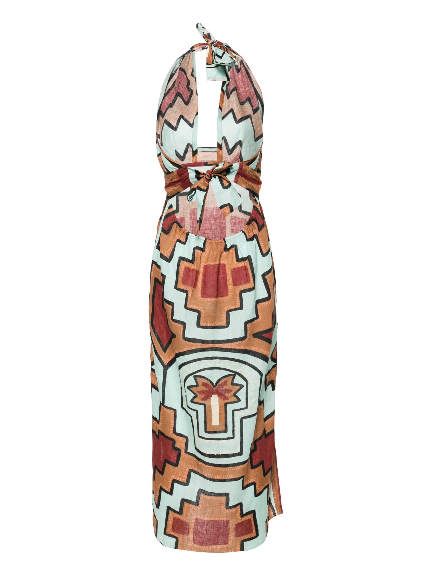 Energetic linen midi dress