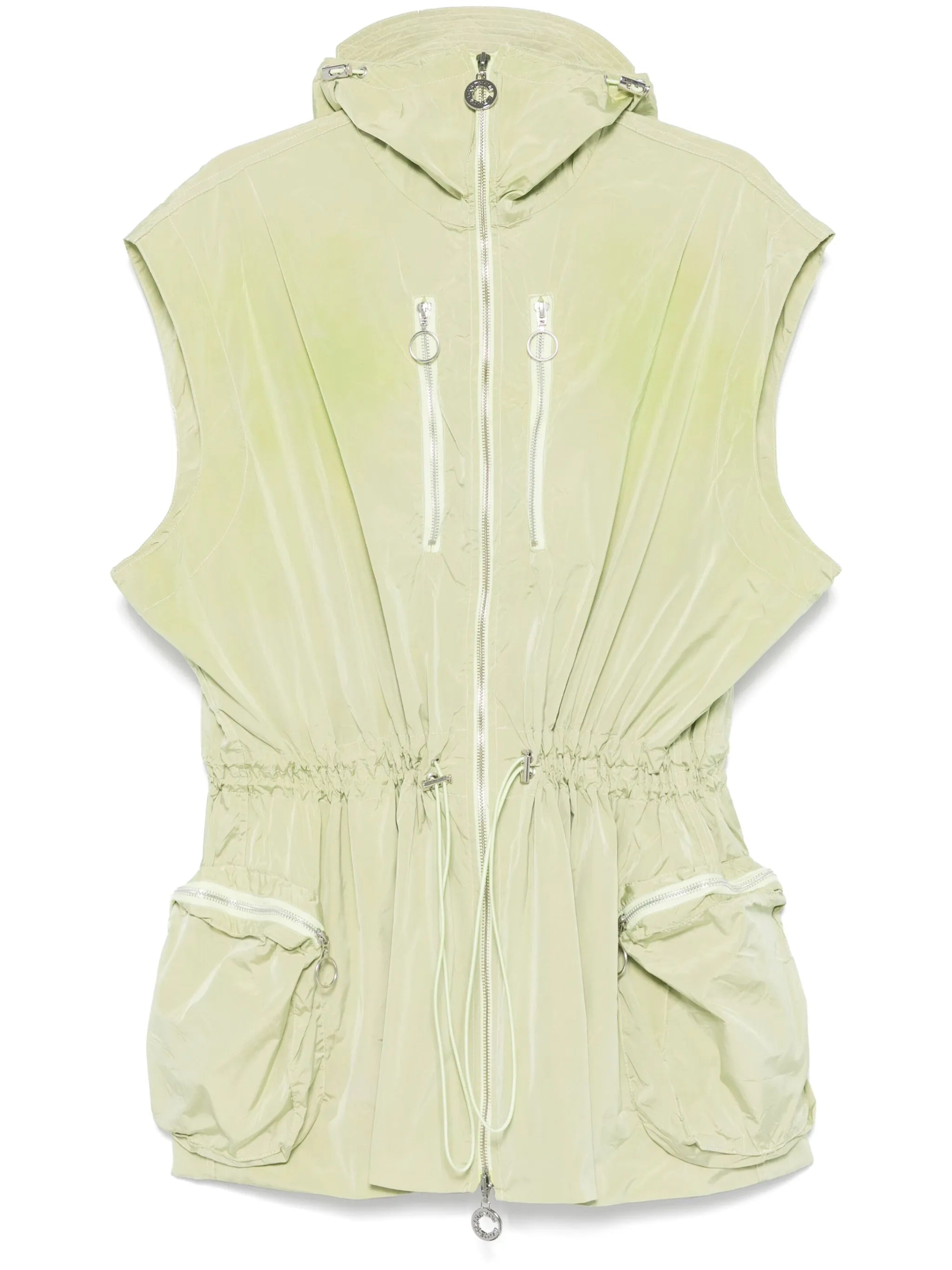 adjustable-waist gilet