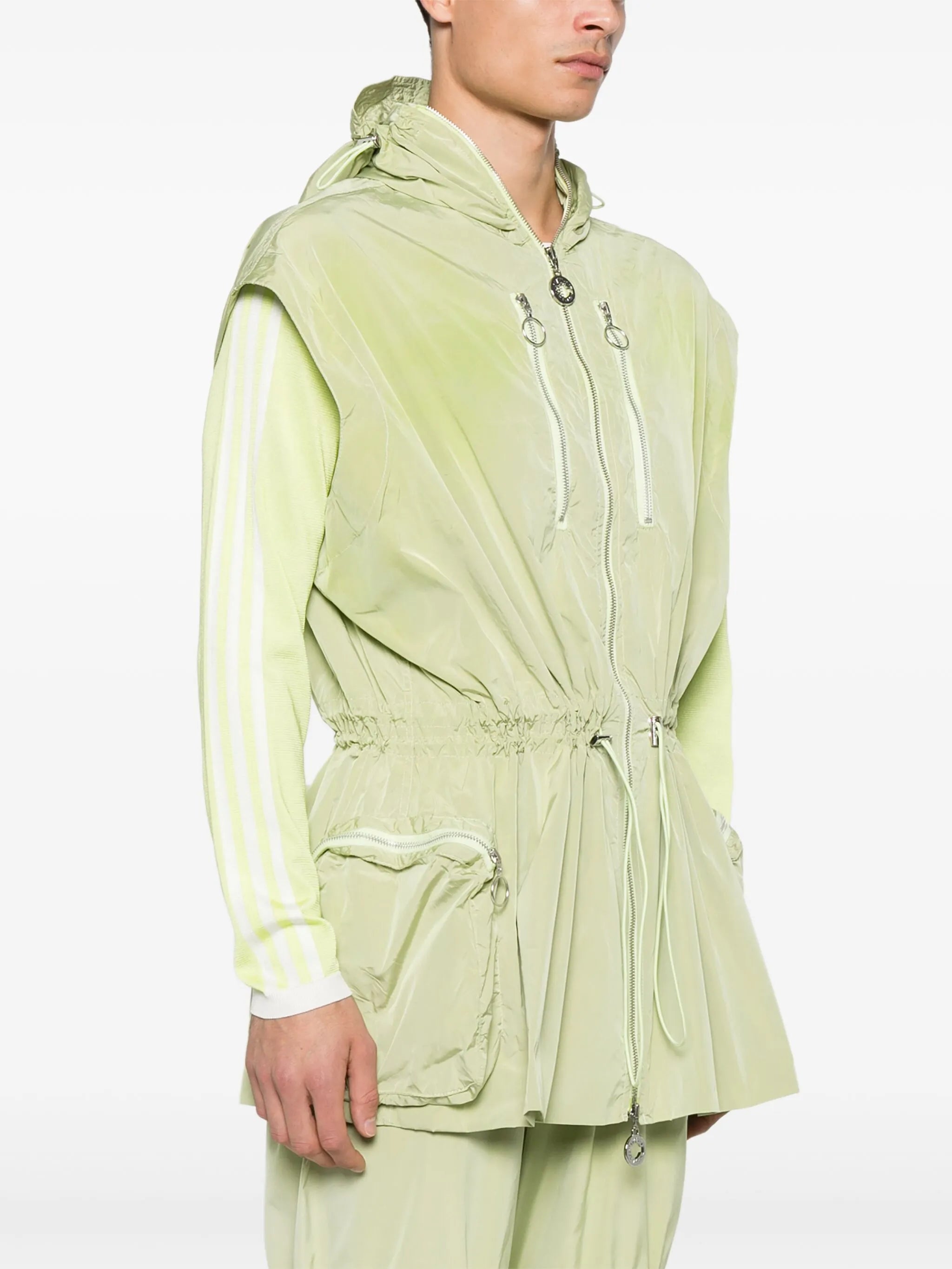 adjustable-waist gilet