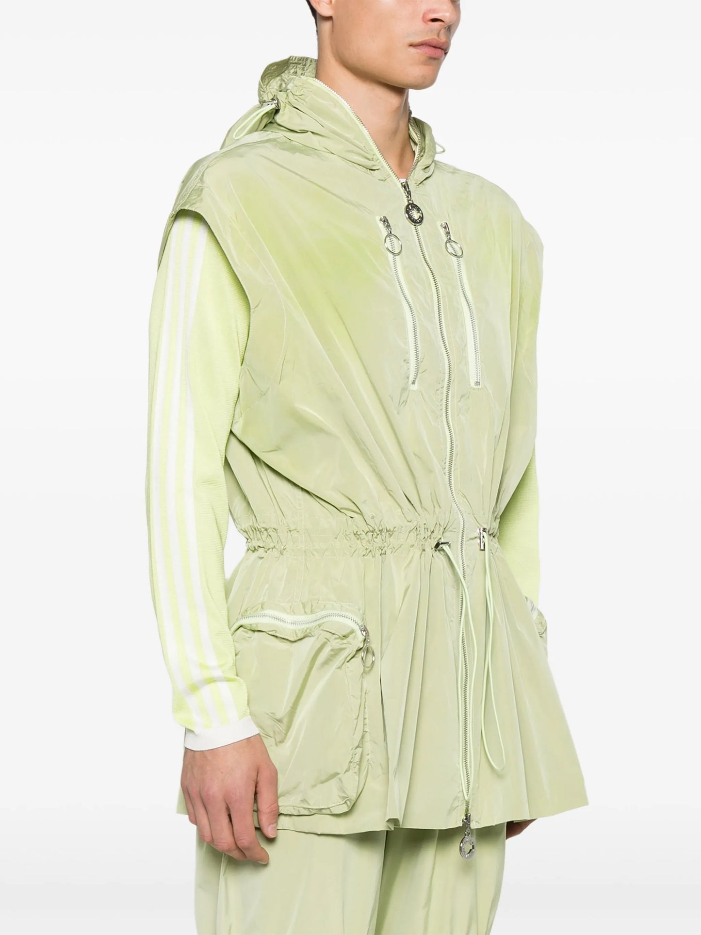 adjustable-waist gilet