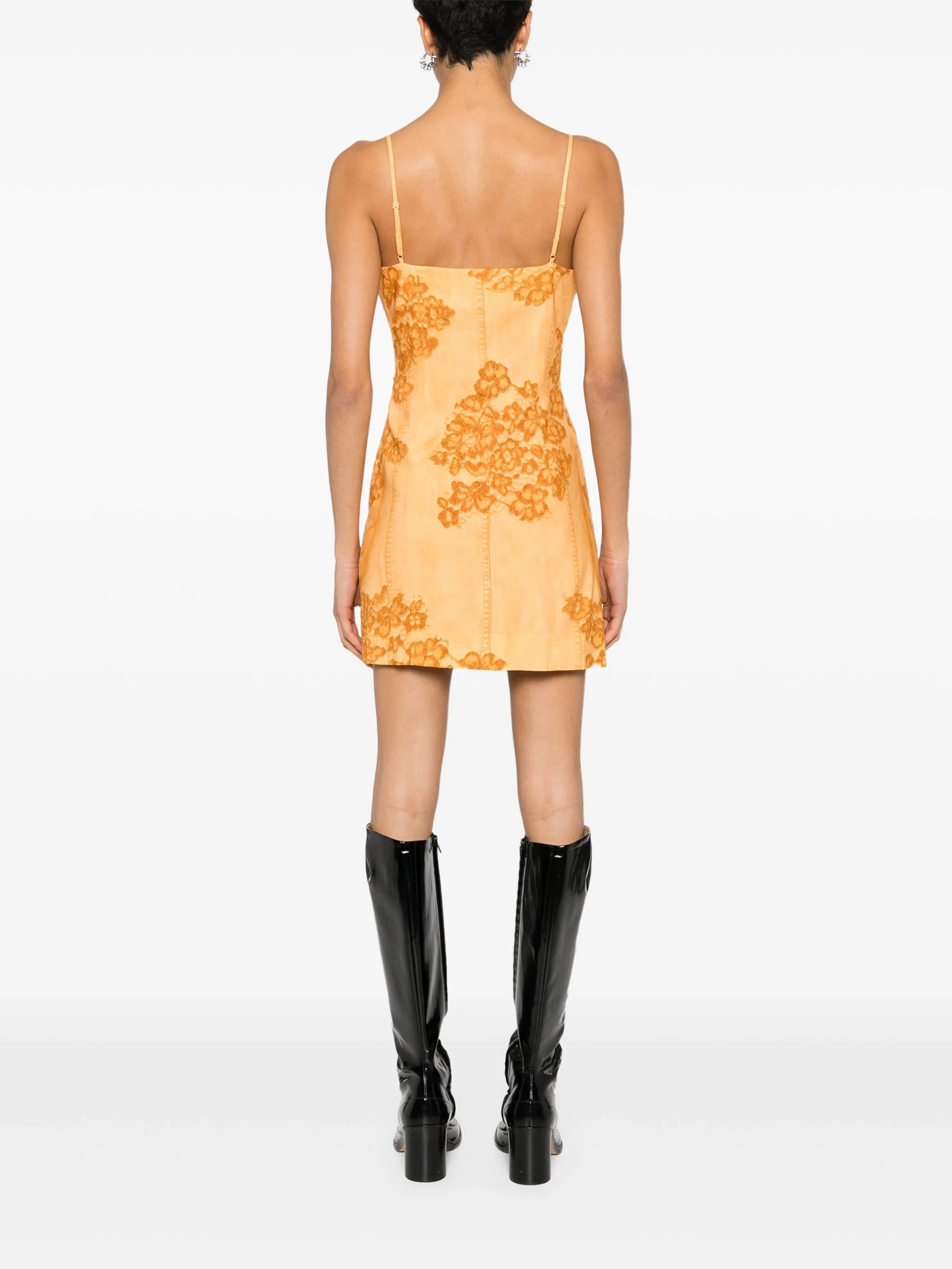 trompe l'oeil-print mini dress