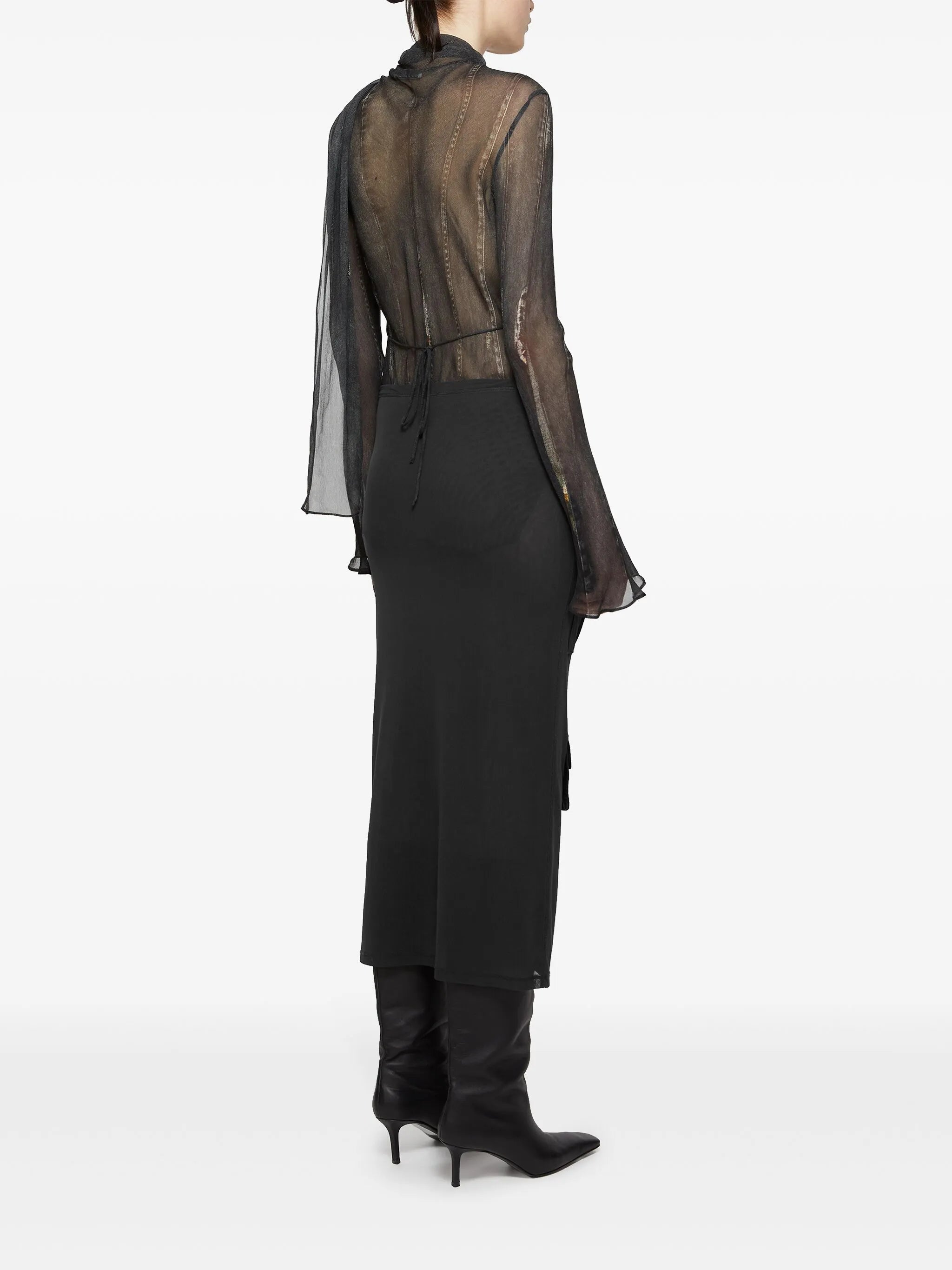 cargo mesh skirt