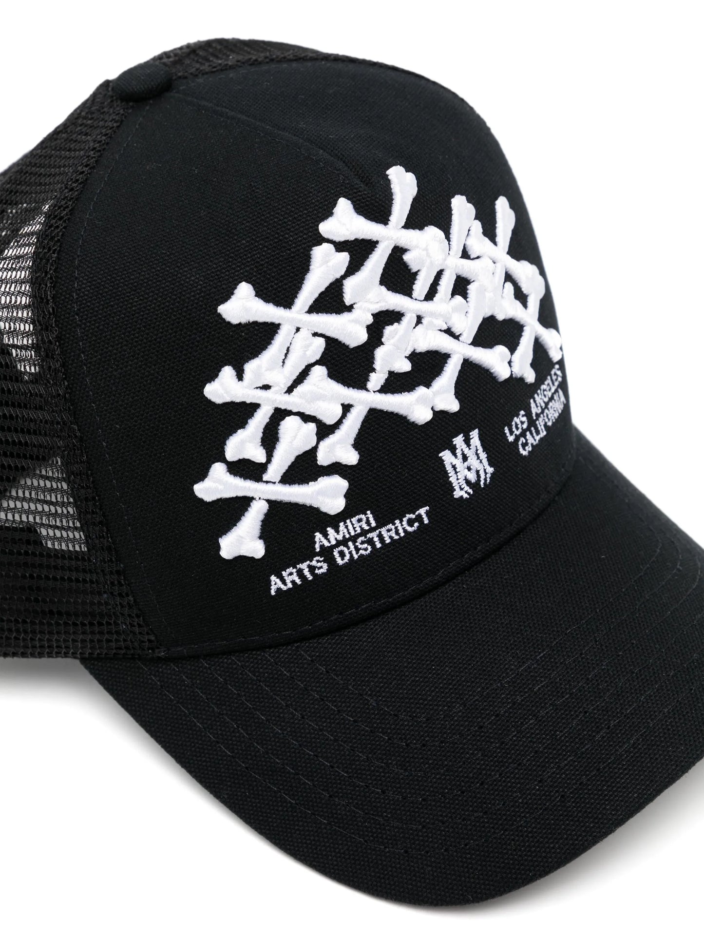 bones stacked trucker hat
