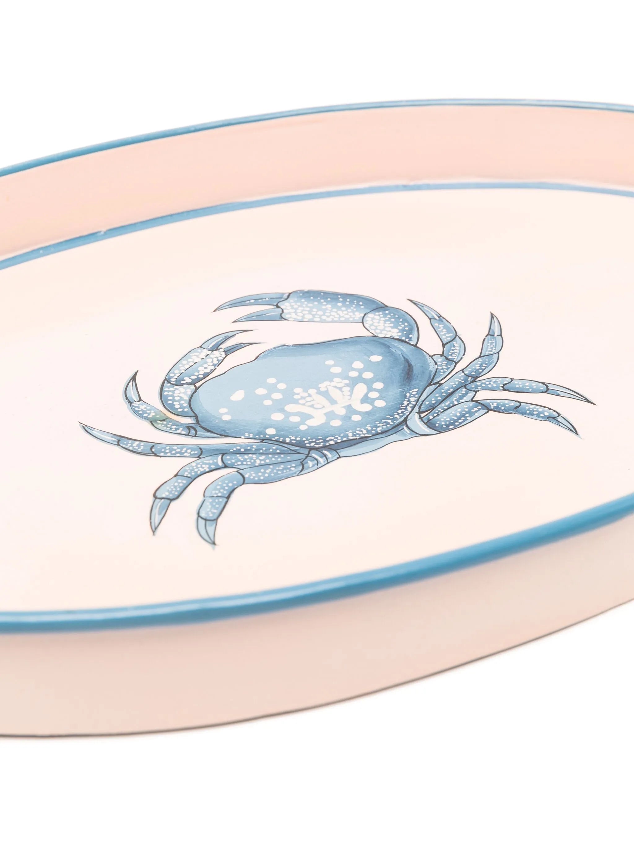 crab hand-painted tray (32cm x 20cm)