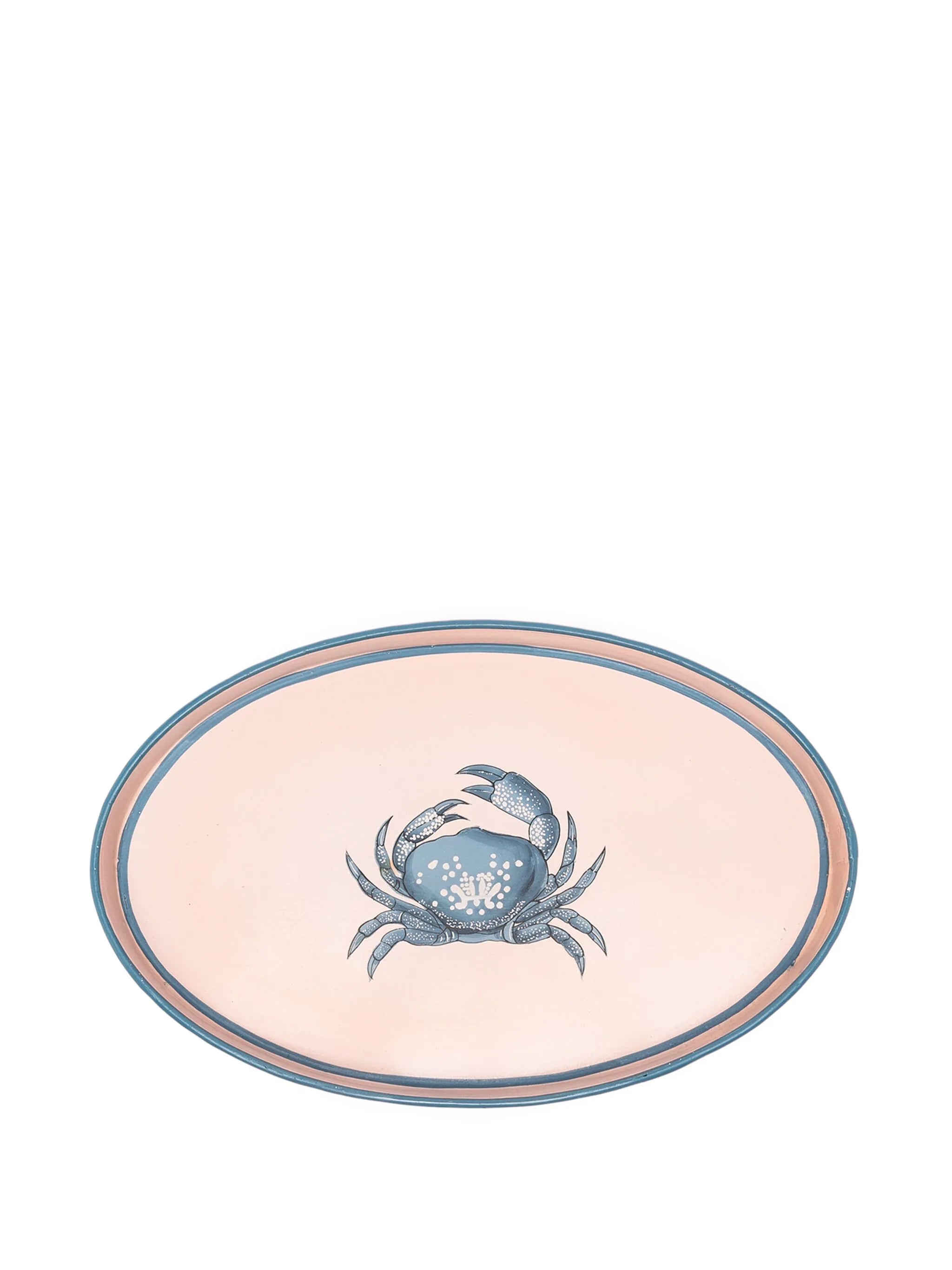 crab hand-painted tray (32cm x 20cm)