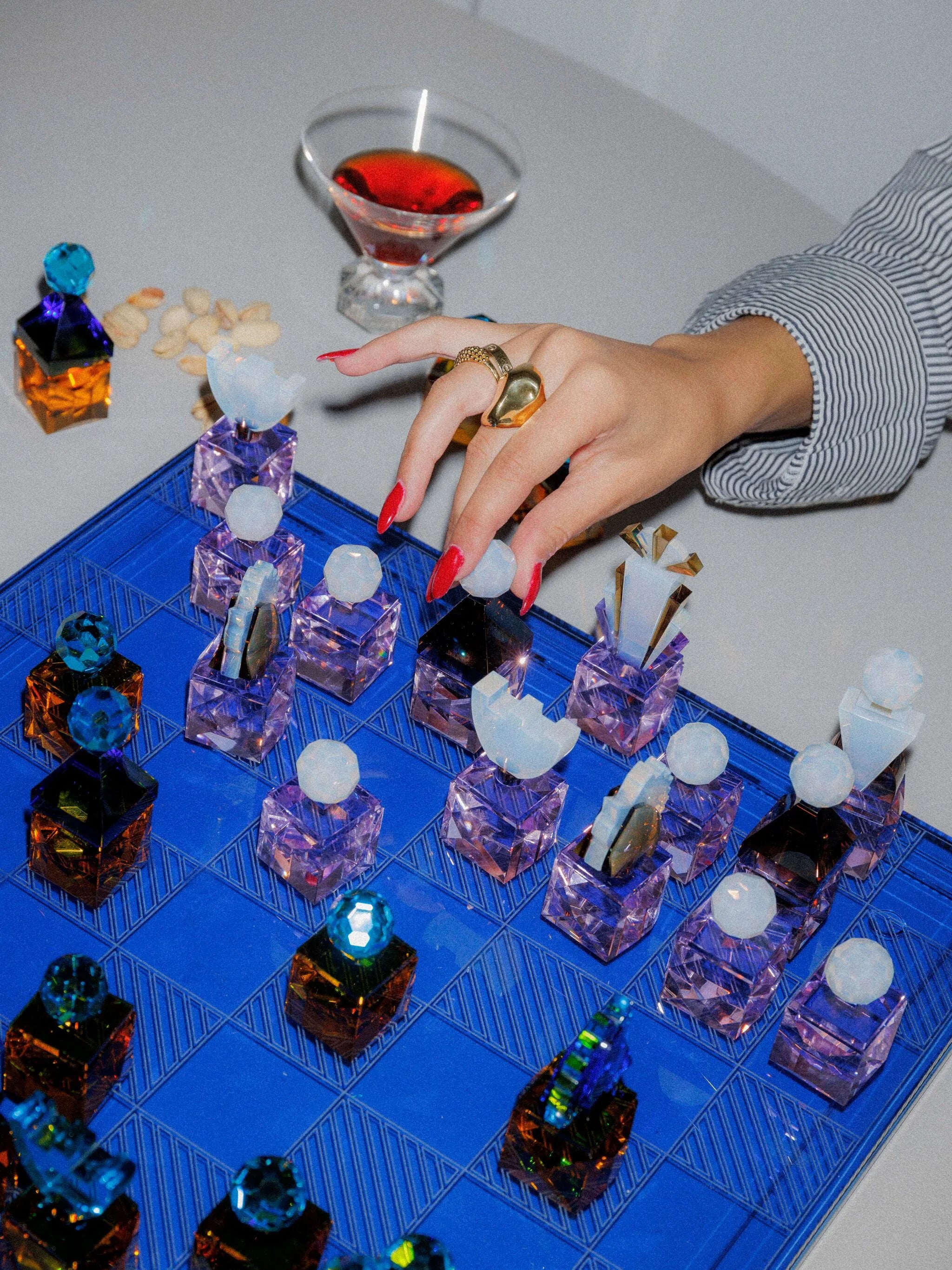 crystal chess set
