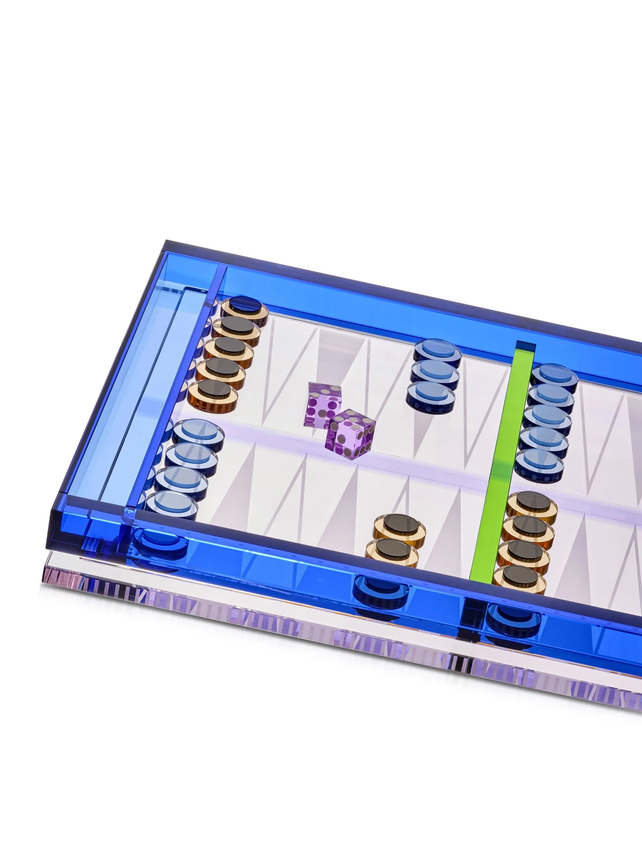 crystal backgammon set