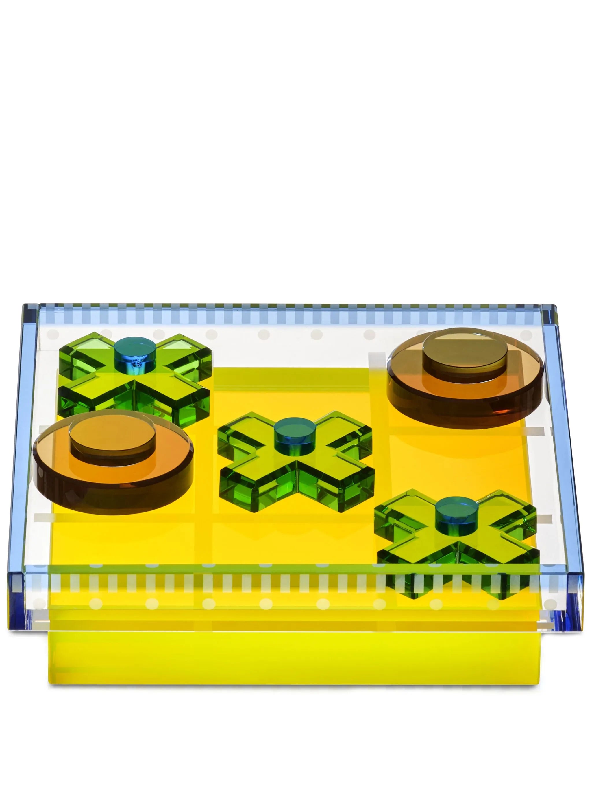 crystal tic-tac-toe set