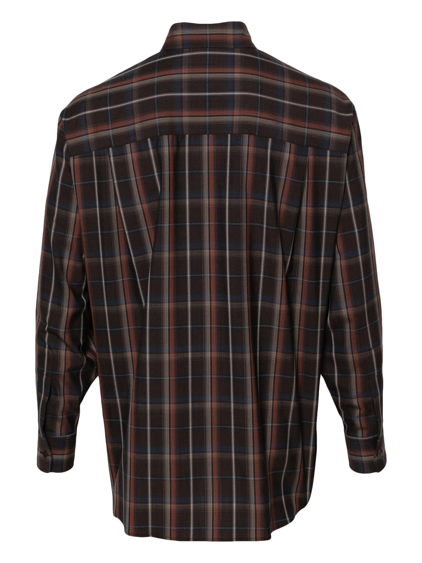 checked wool shirt