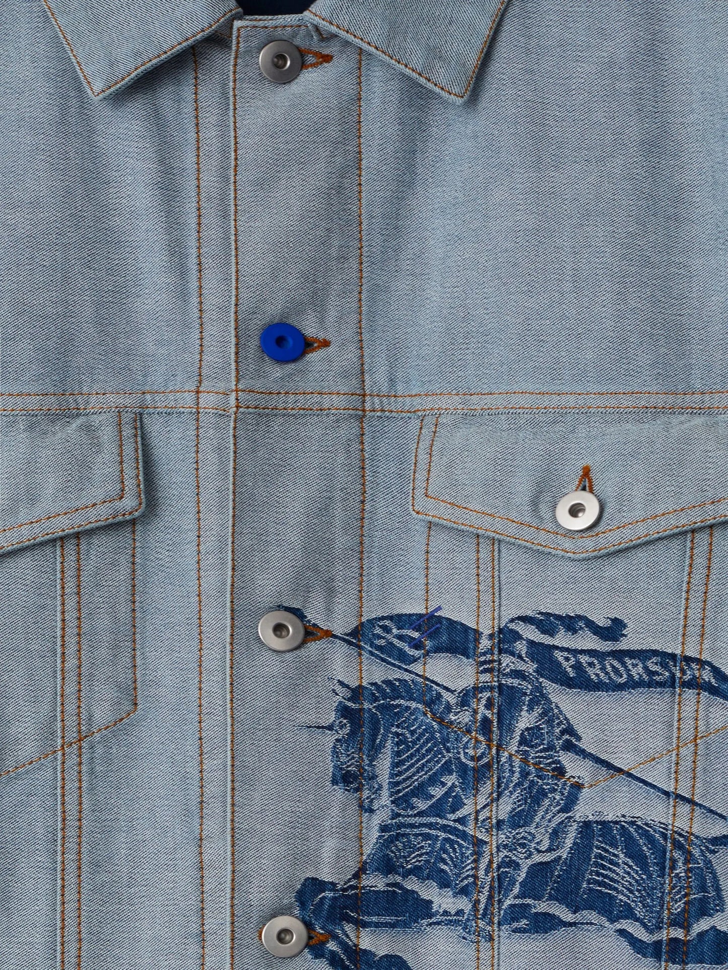 EKD-motif denim jacket
