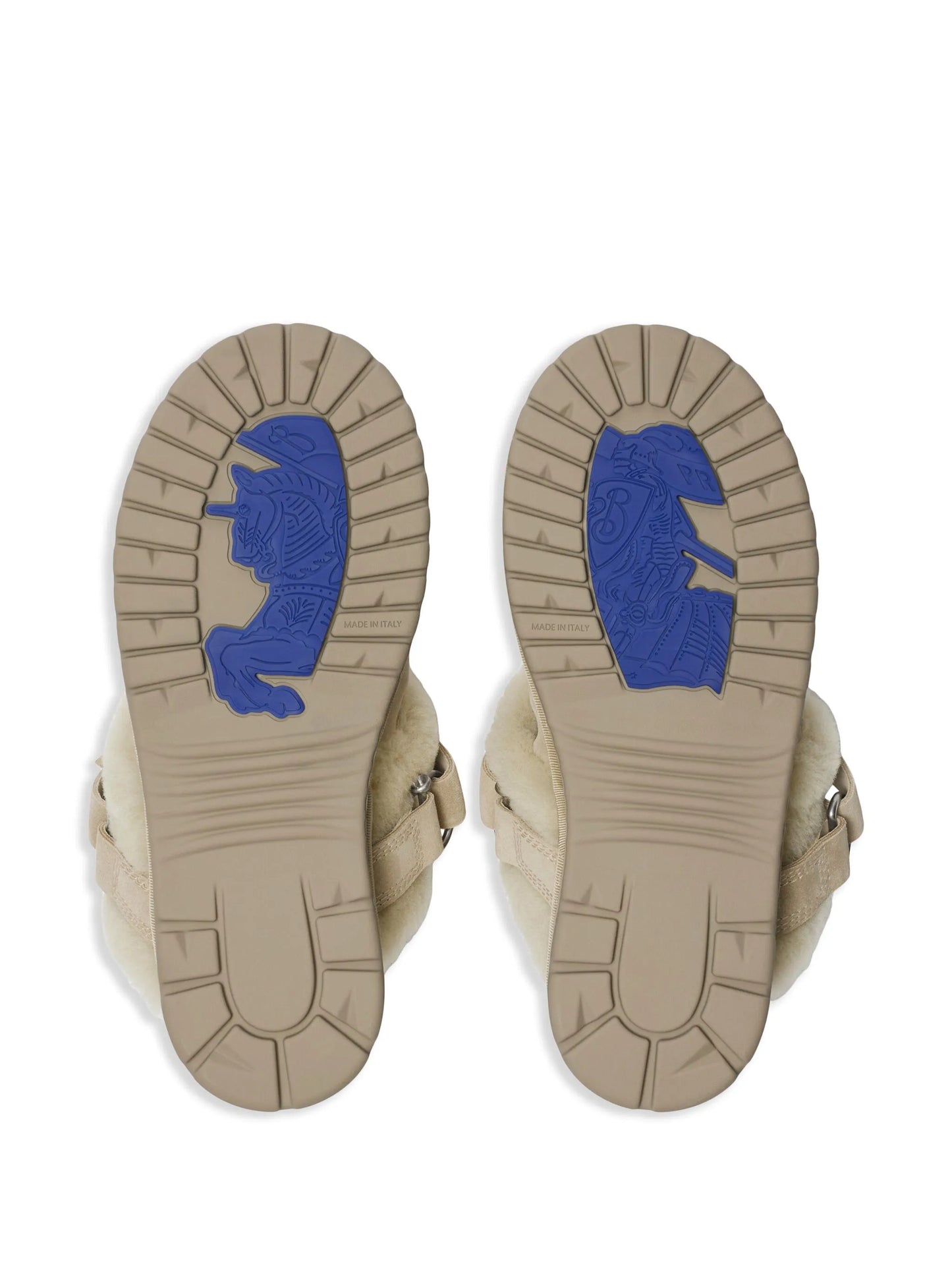 shearling suede mules