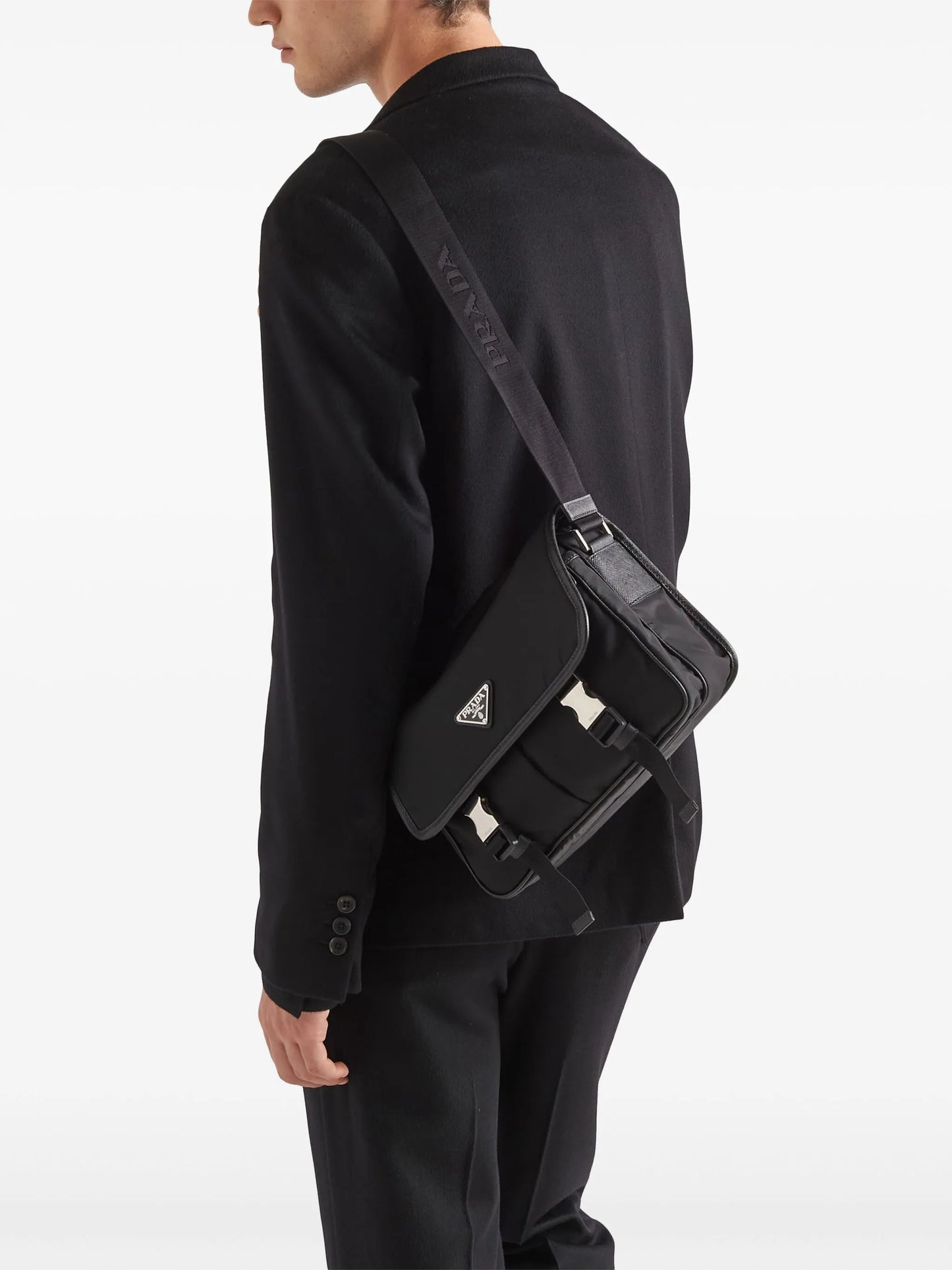 logo-appliqué Re-Nylon shoulder bag