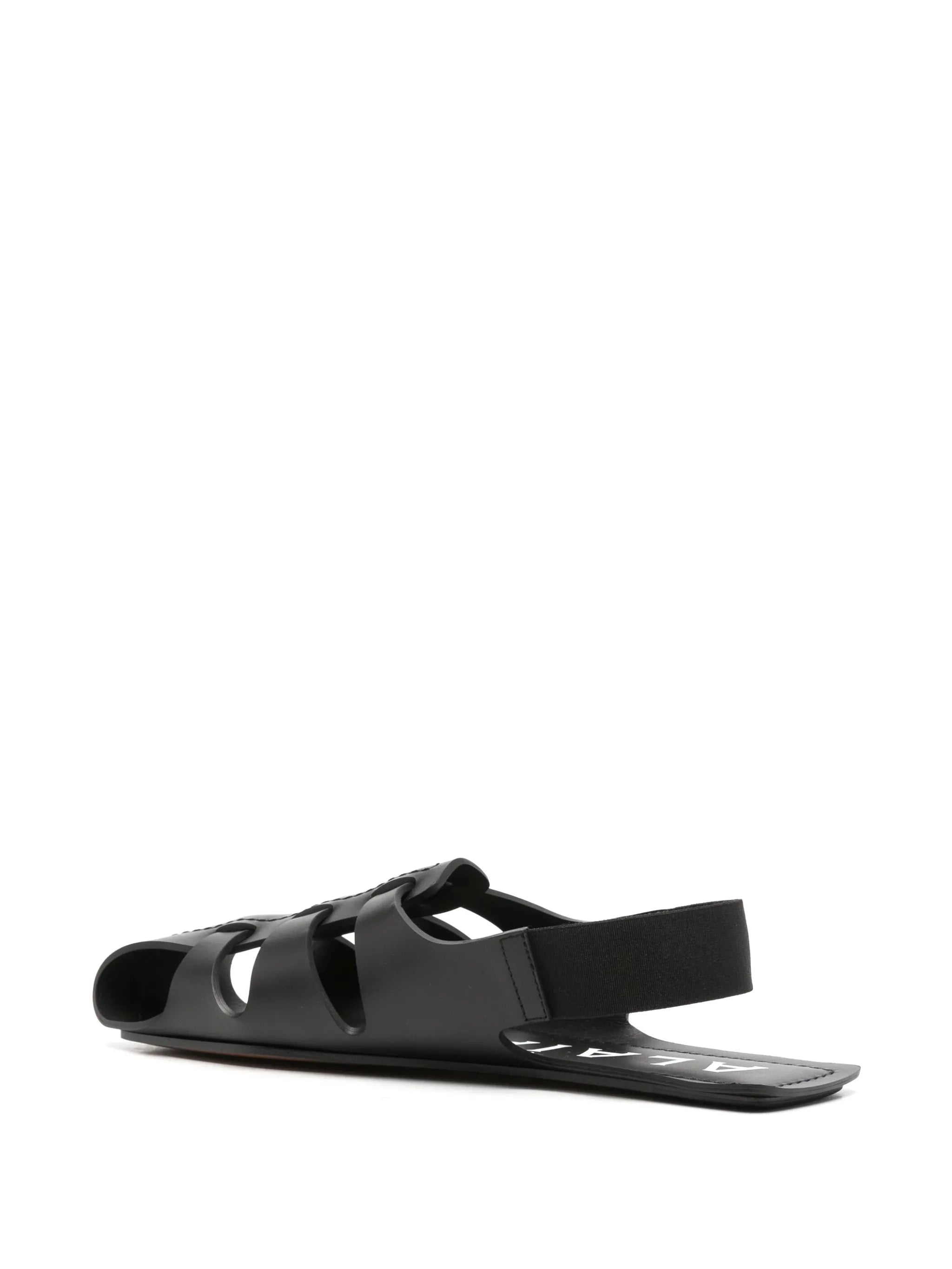 caged-design flat sandals