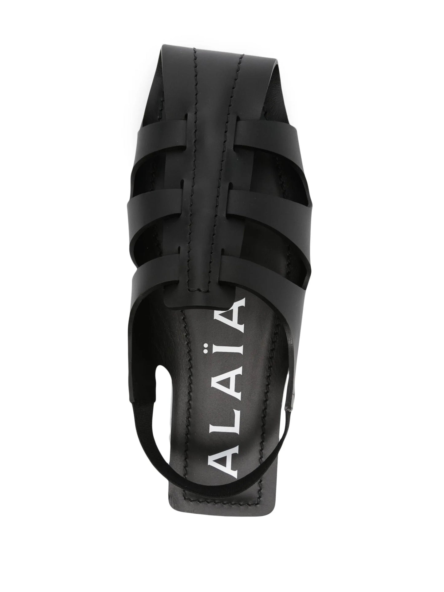 caged-design flat sandals