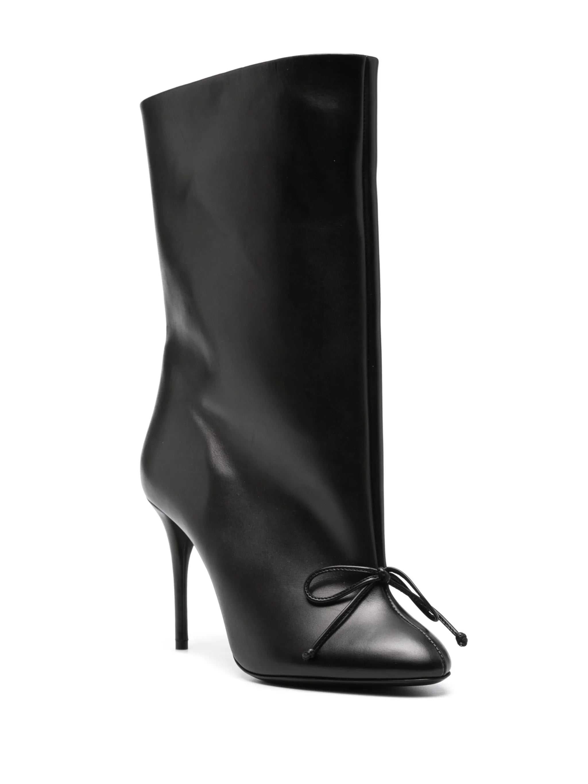 100mm bow-detailed boots