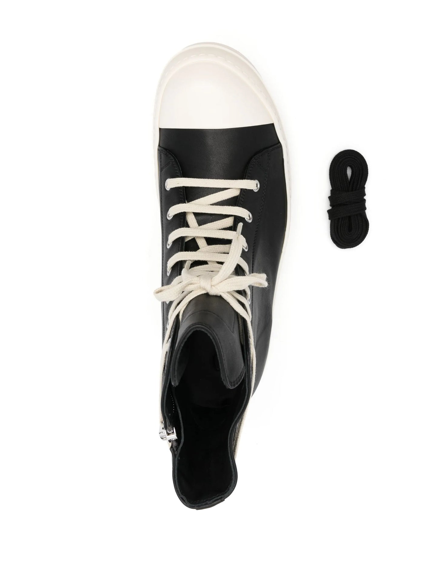 zip-up high-top sneakers