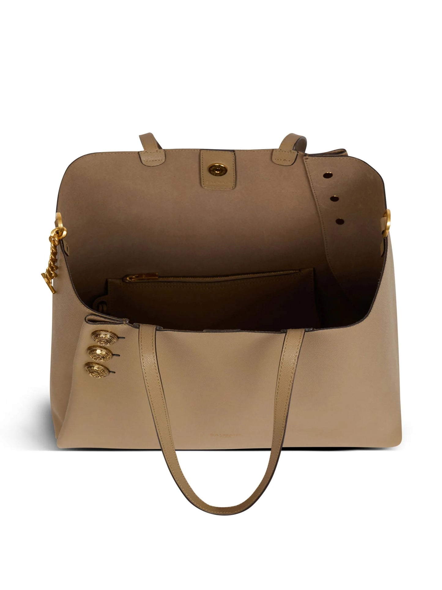 Emblème leather tote bag