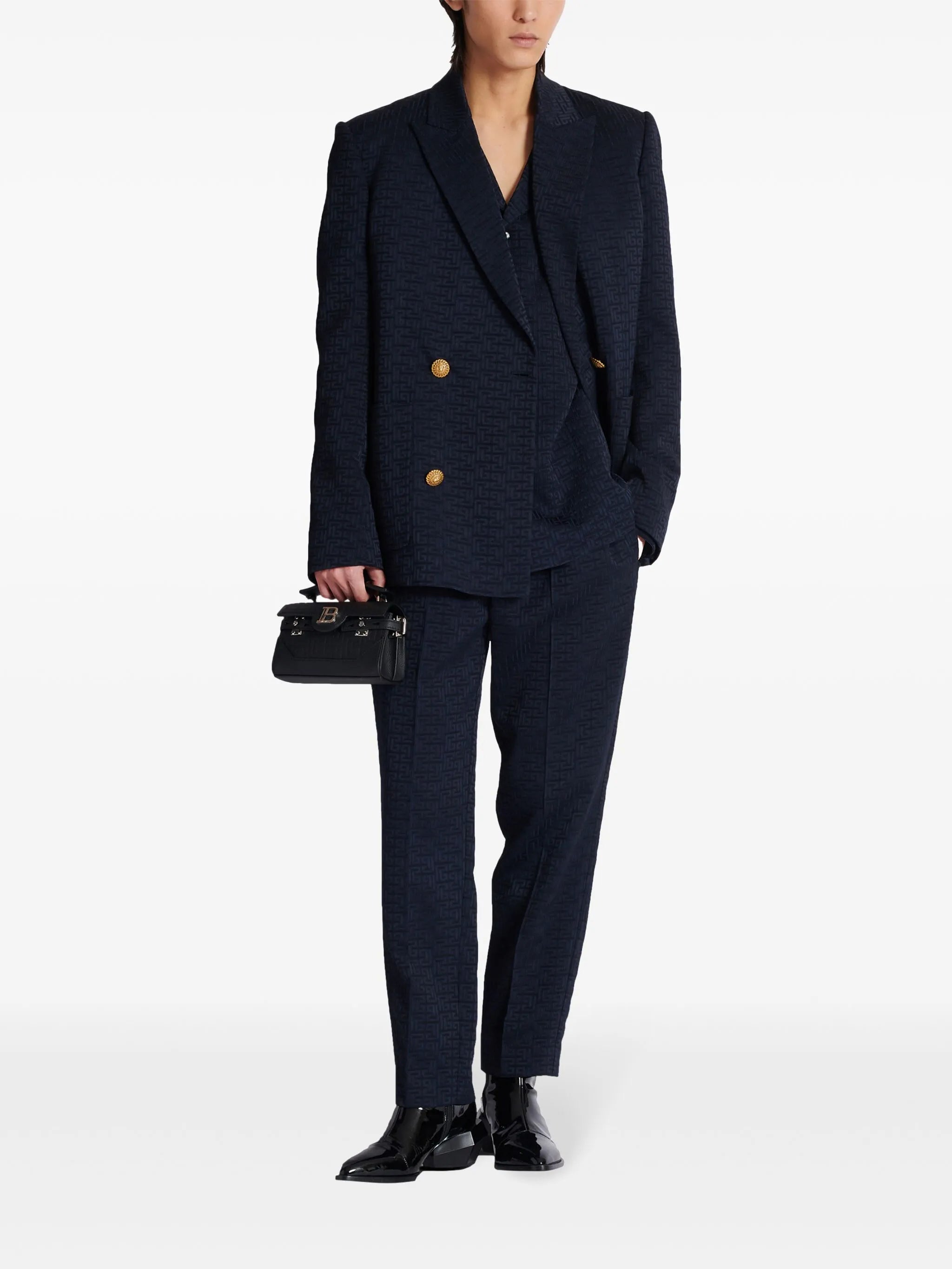 PB Labyrinth-jacquard pyjama shirt