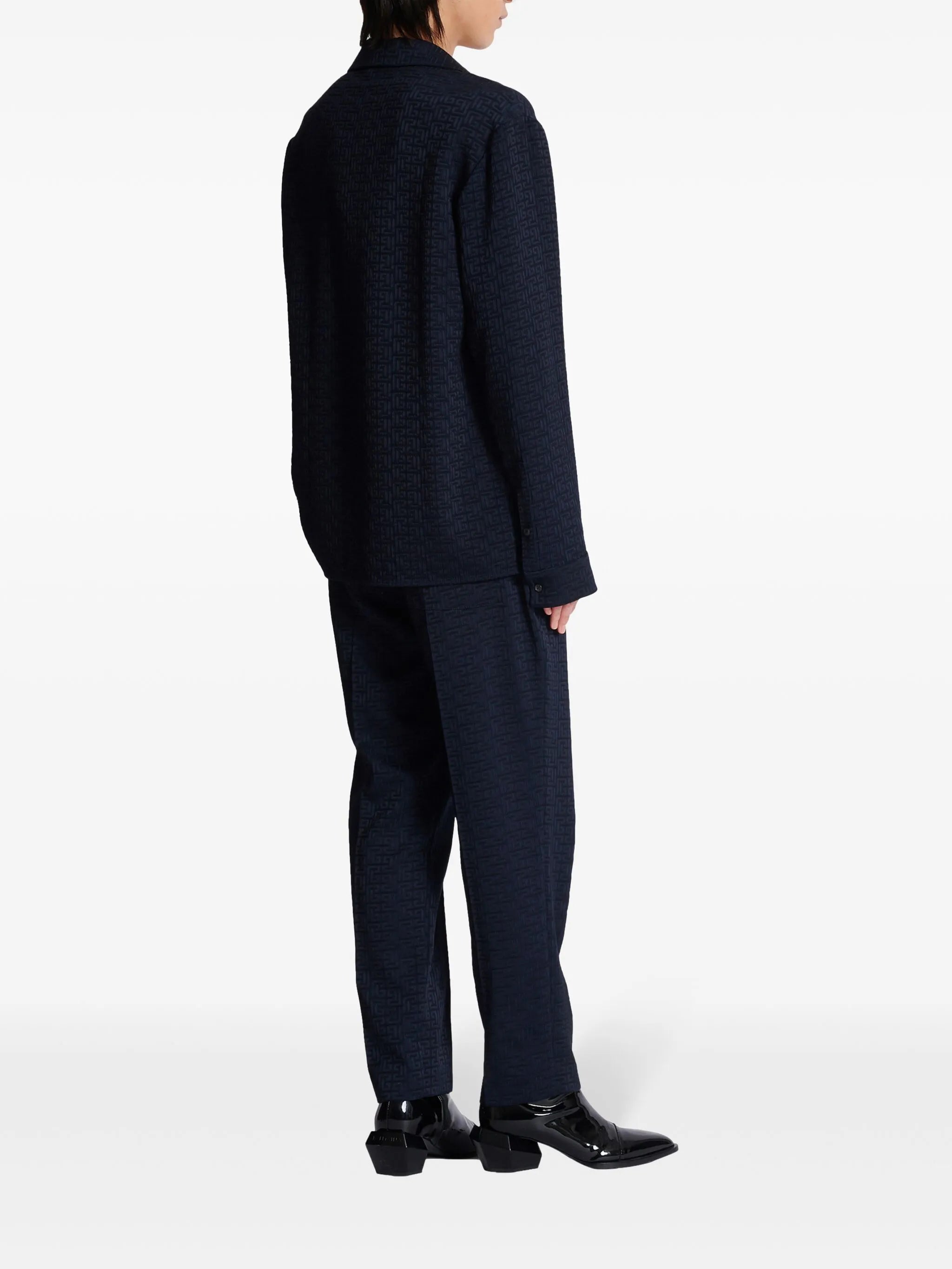 PB Labyrinth-jacquard pyjama shirt