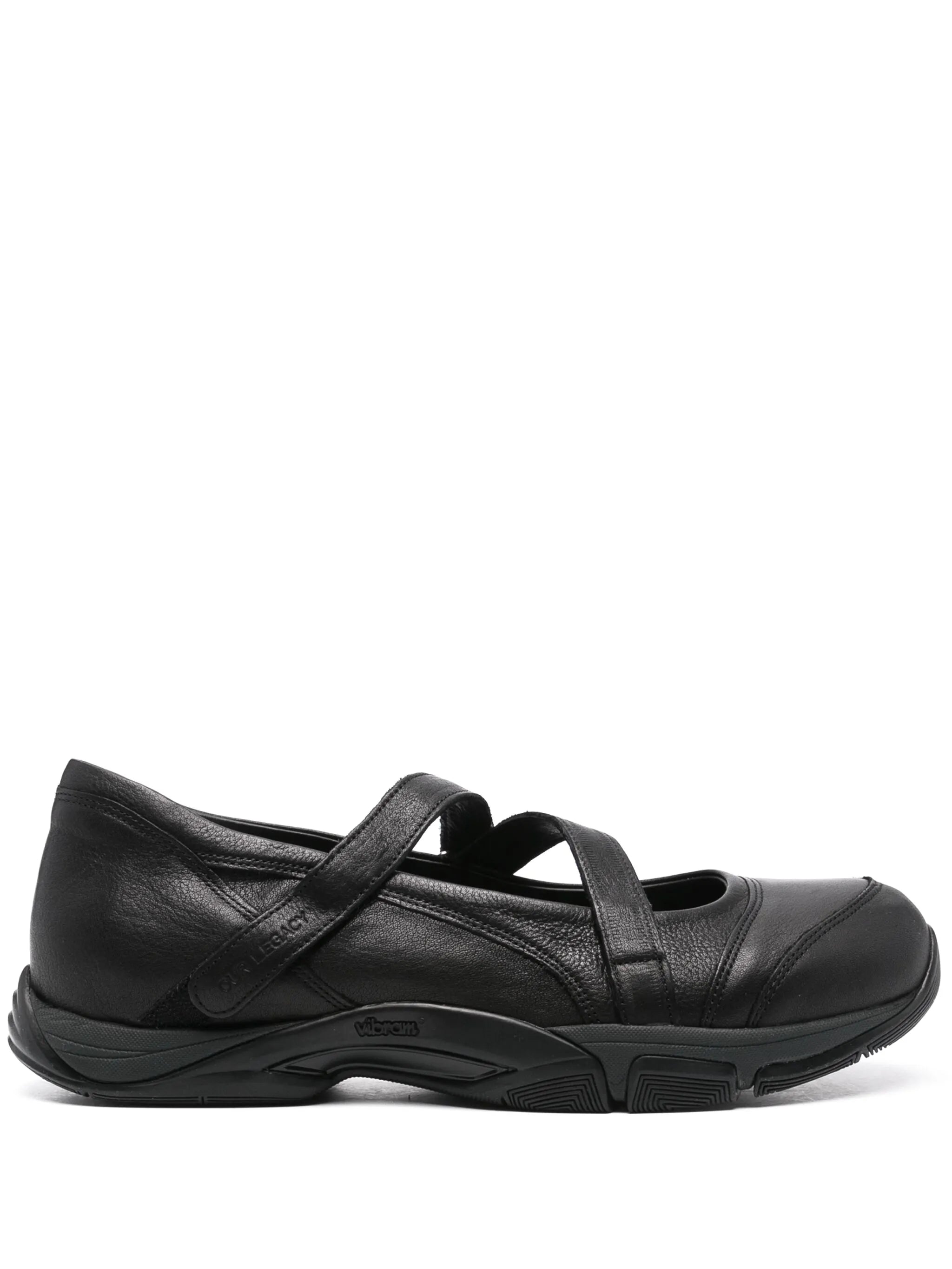 logo-debossed leather sneakers