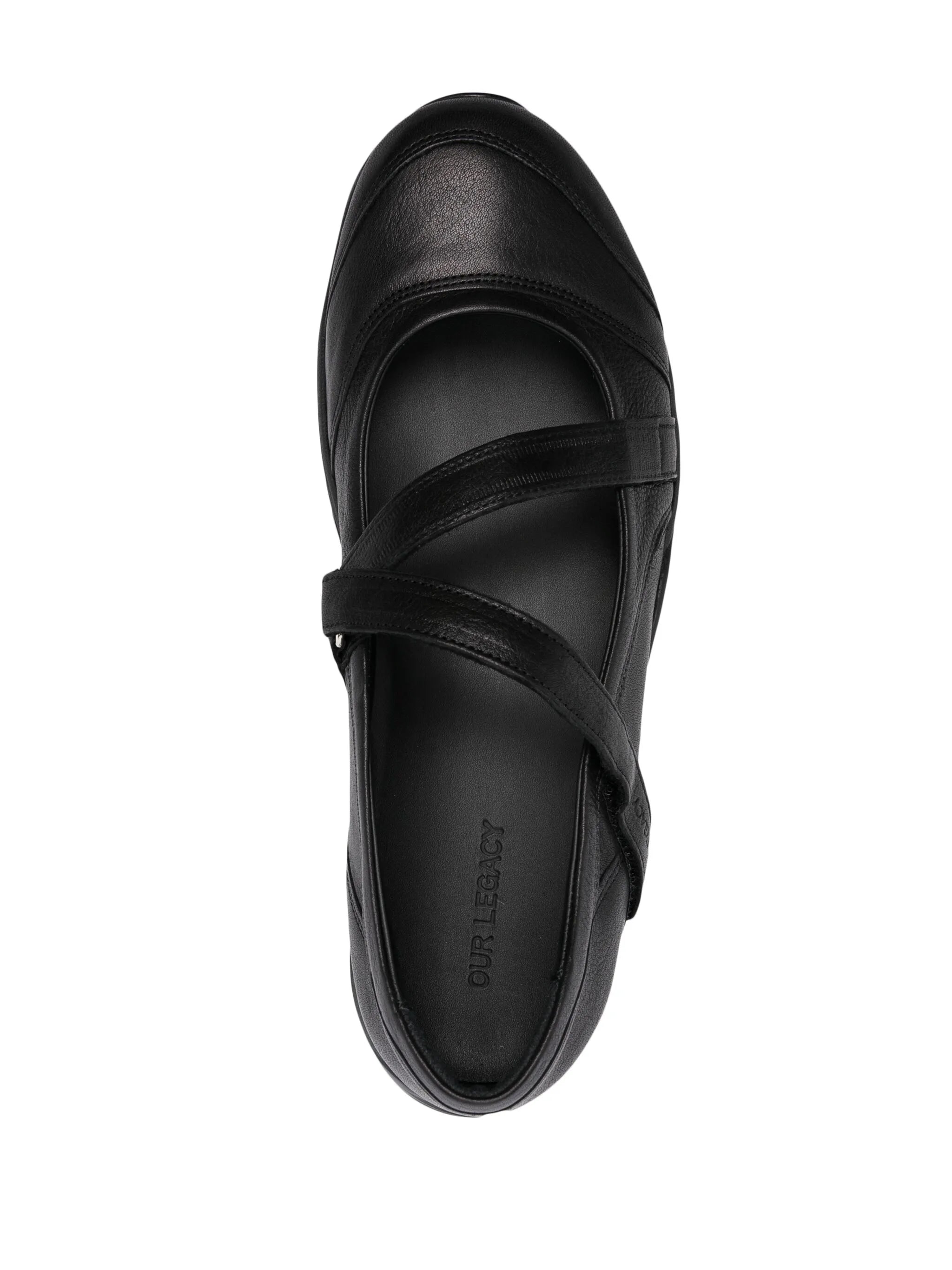 logo-debossed leather sneakers