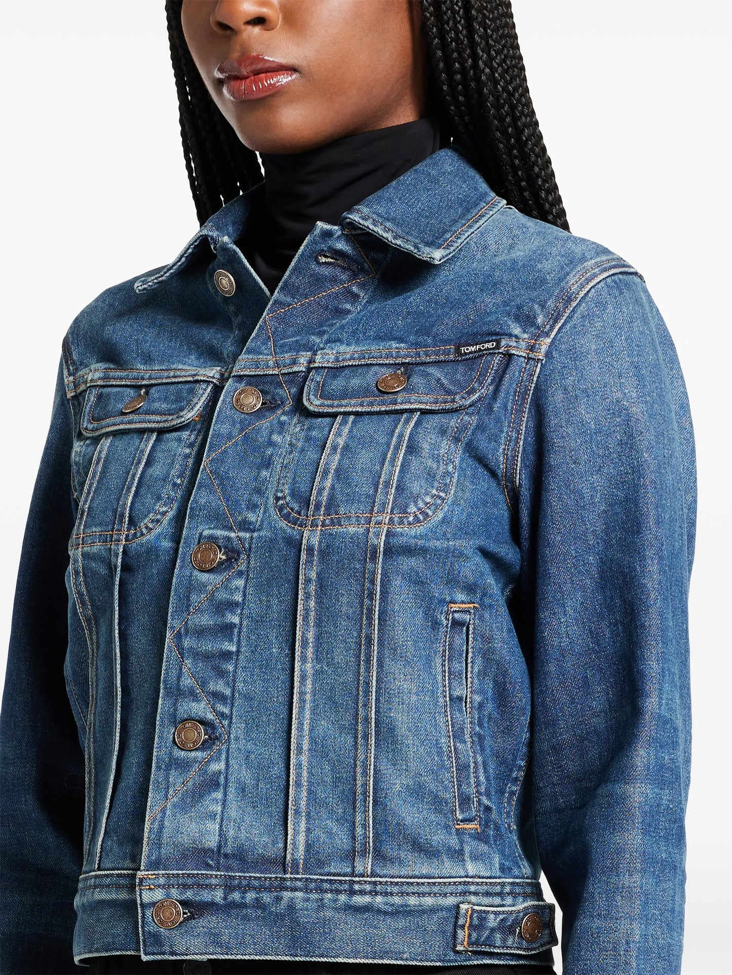 cropped denim jacket