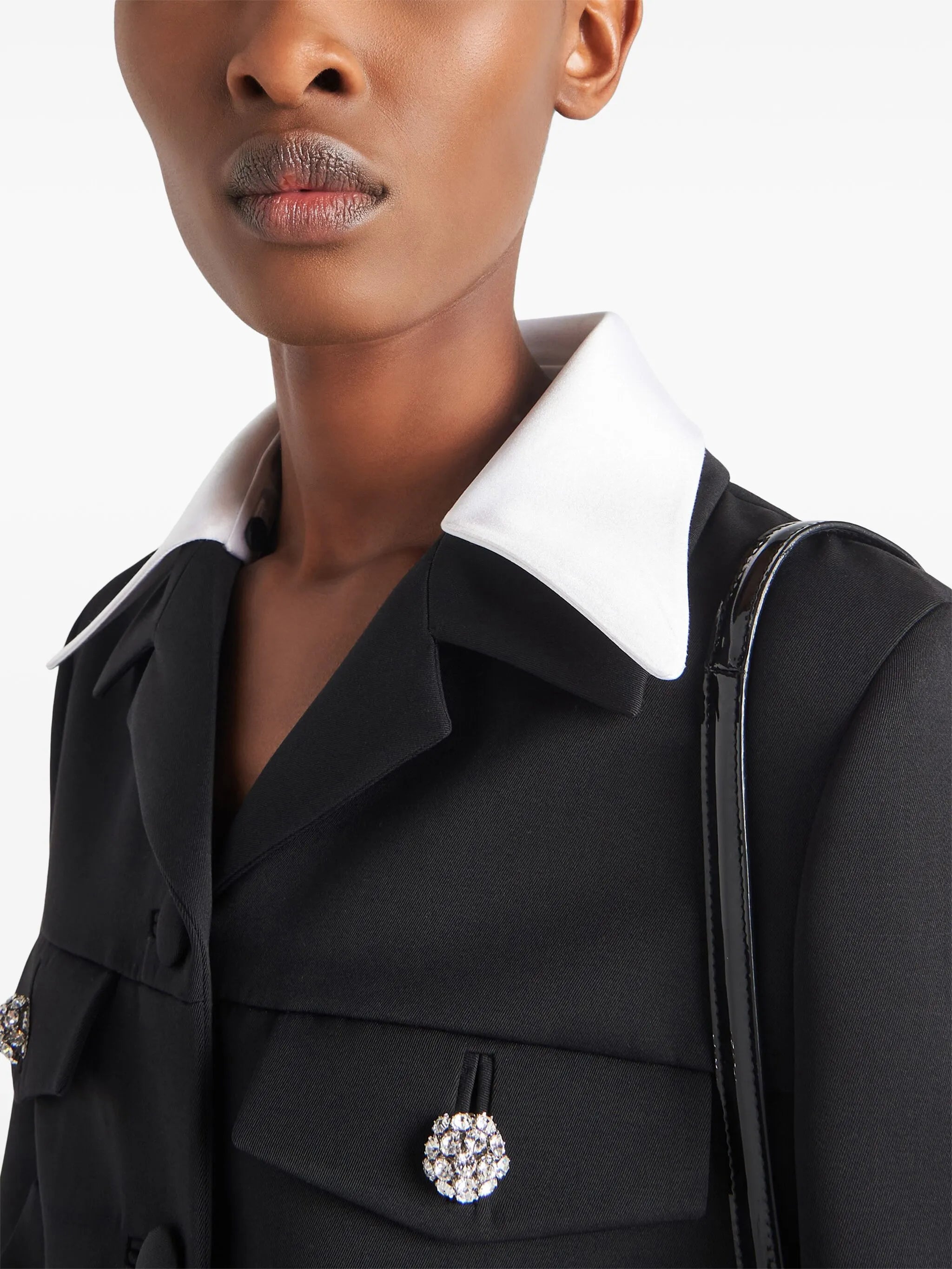 single-breasted wool jacket