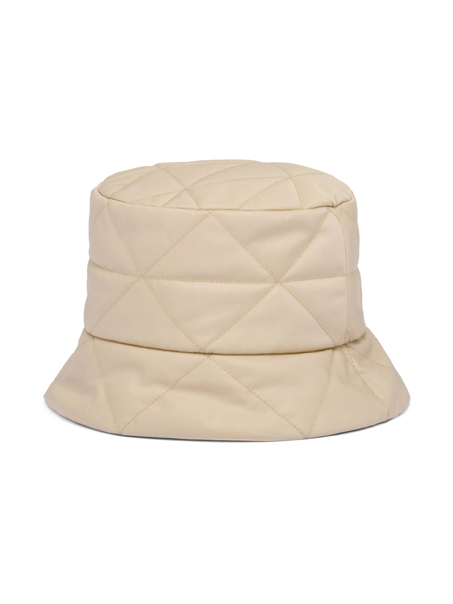 triangle-logo quilted bucket hat