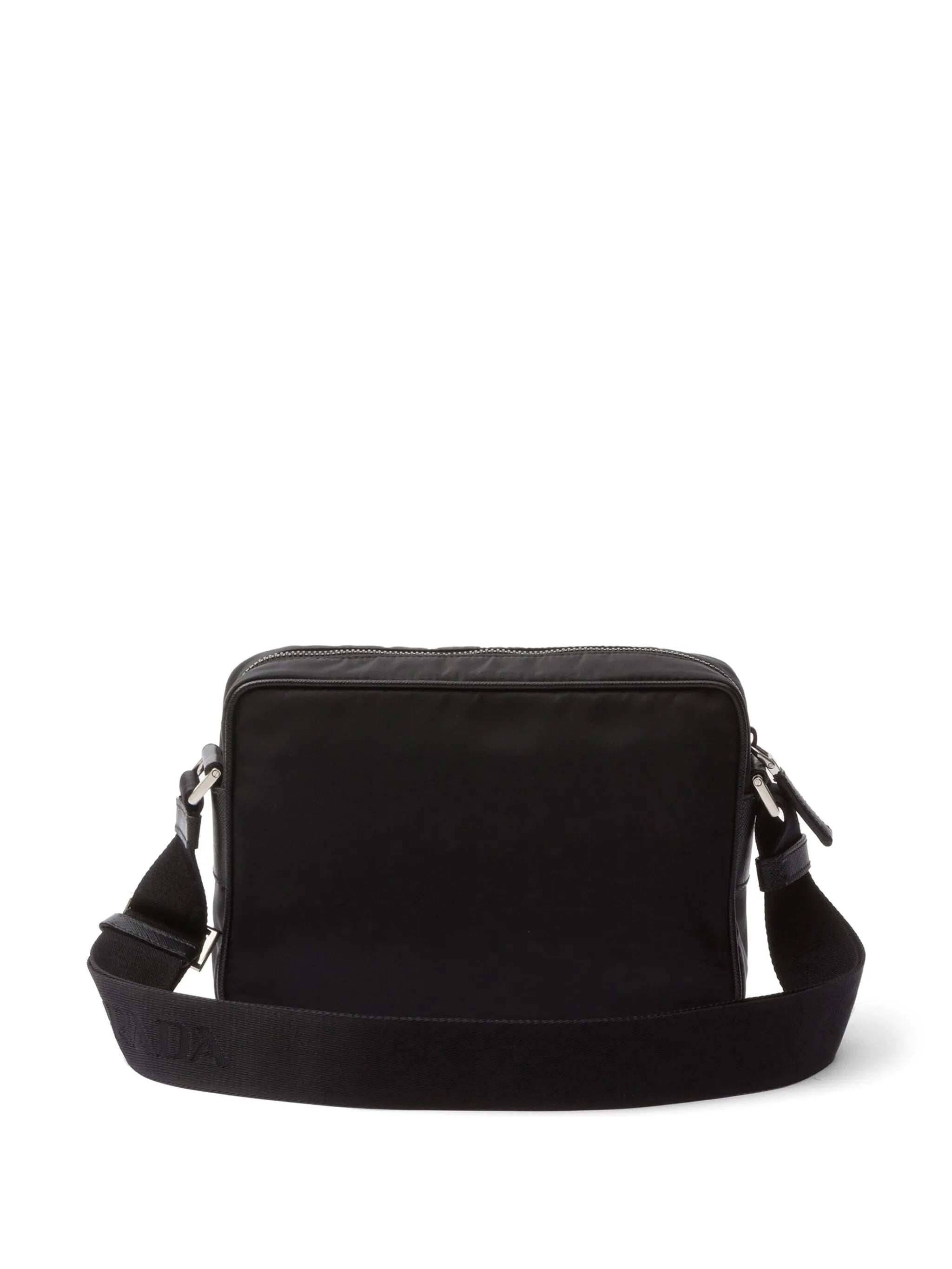 logo-plaque messenger bag
