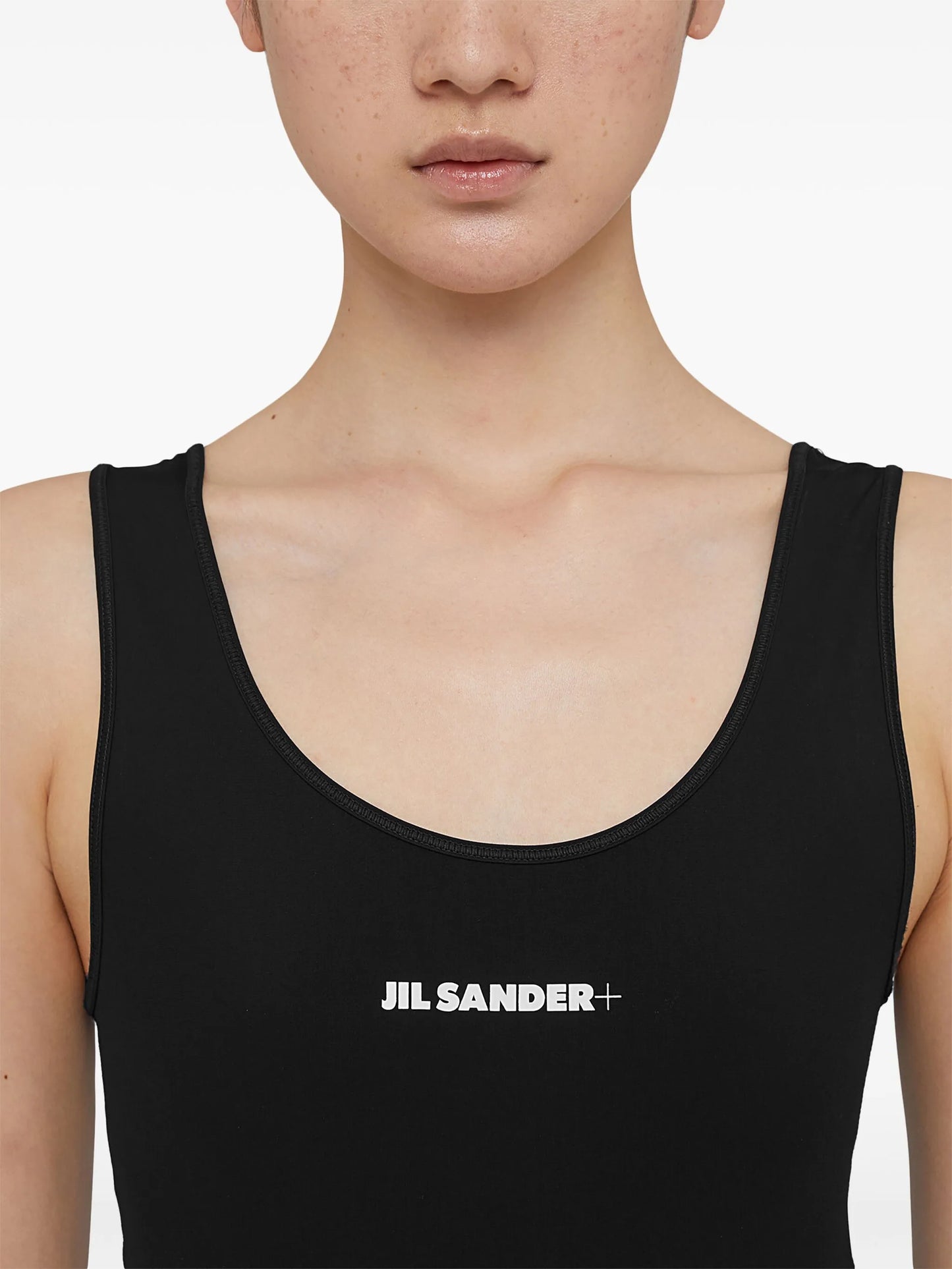 logo-print sleeveless jumpsuit