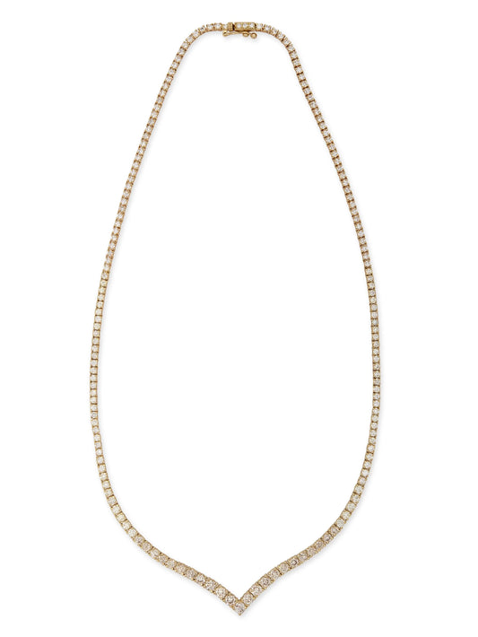 14kt yellow gold Vanessa diamond necklace
