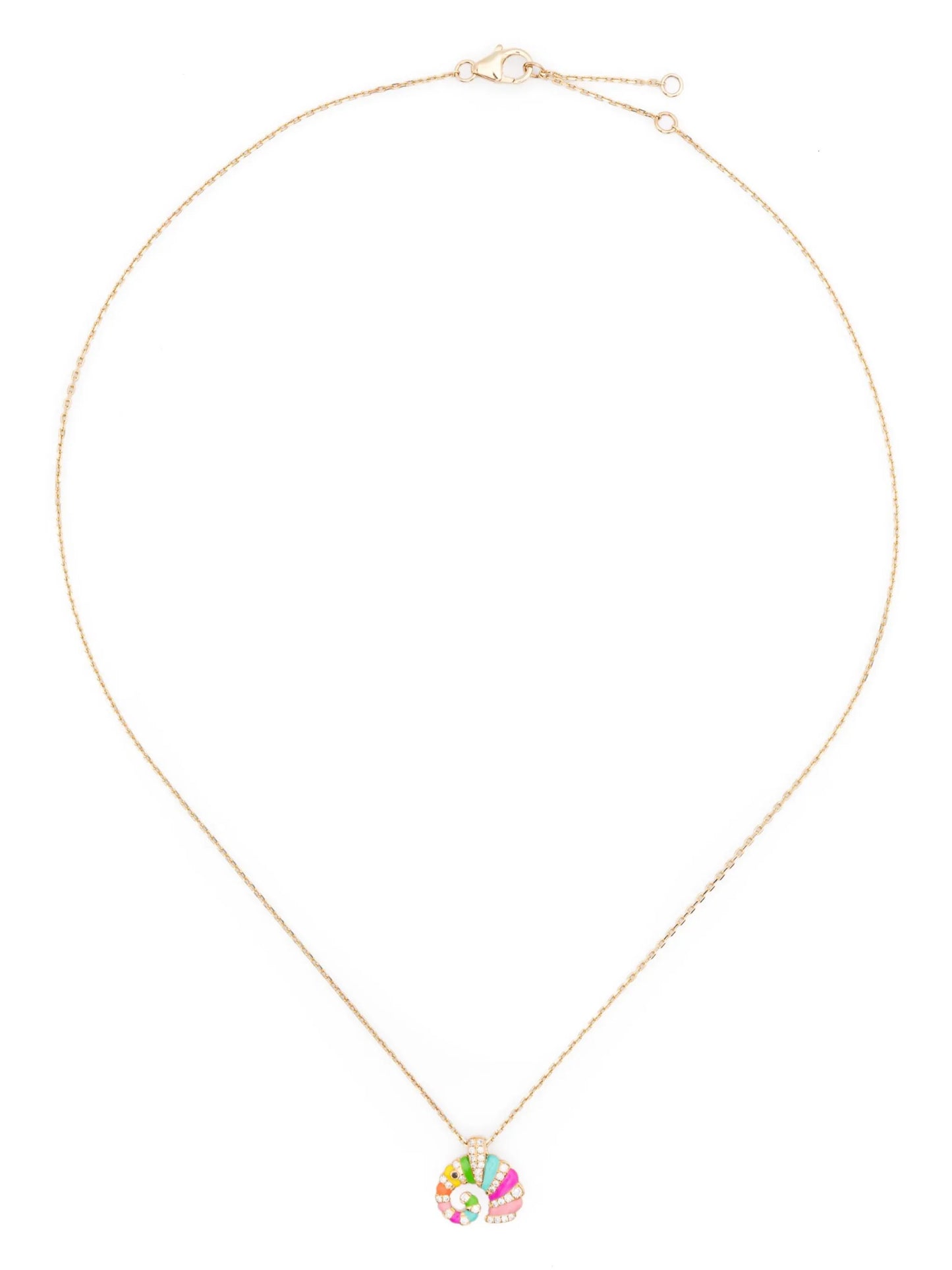 9kt yellow gold diamond necklace