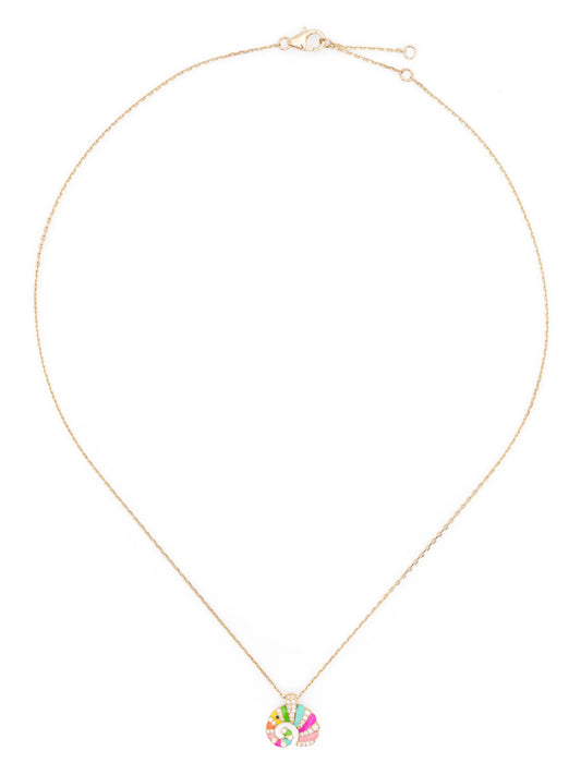 9kt yellow gold diamond necklace