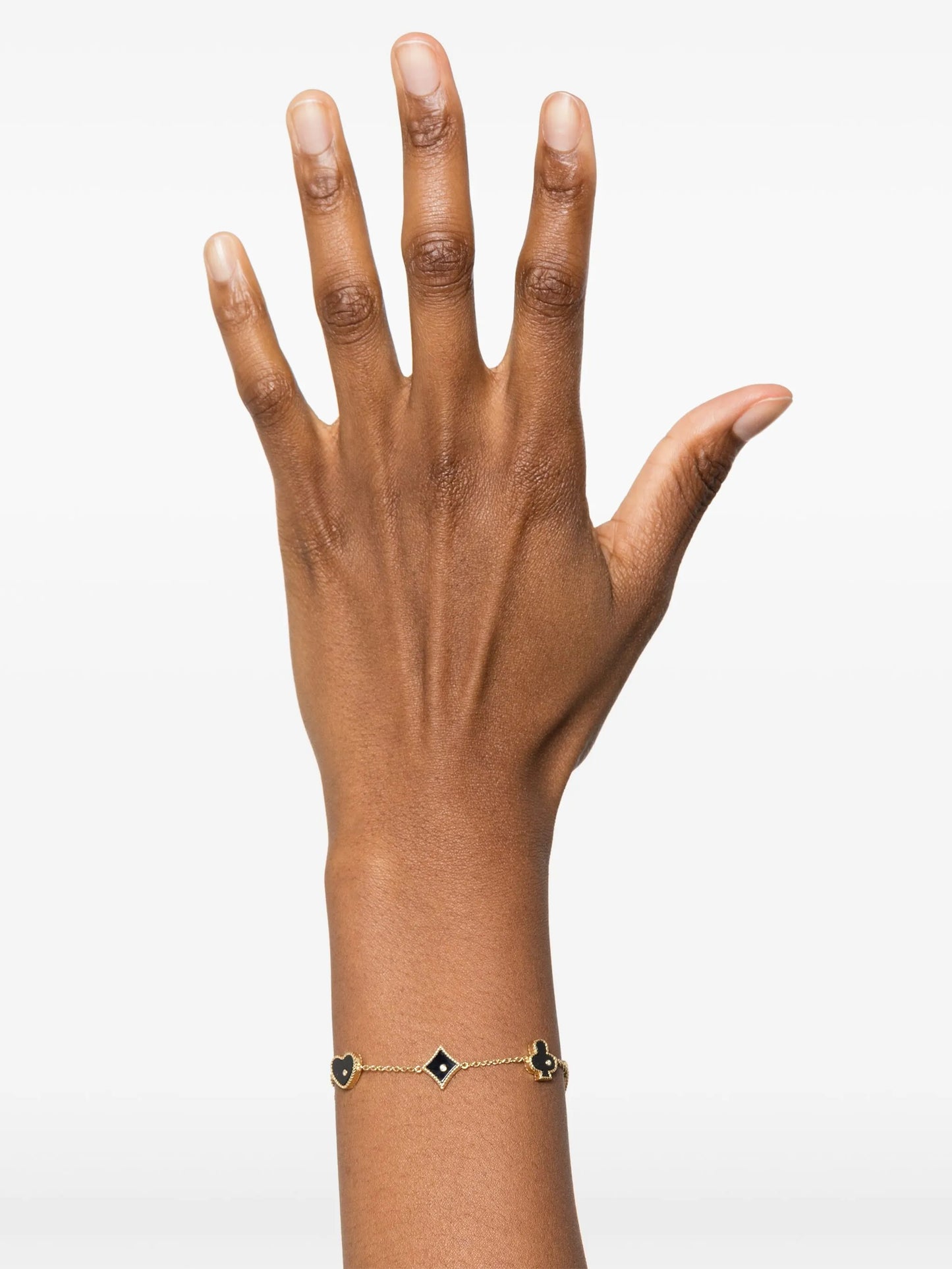 9kt yellow gold Casino multi-stone bracelet