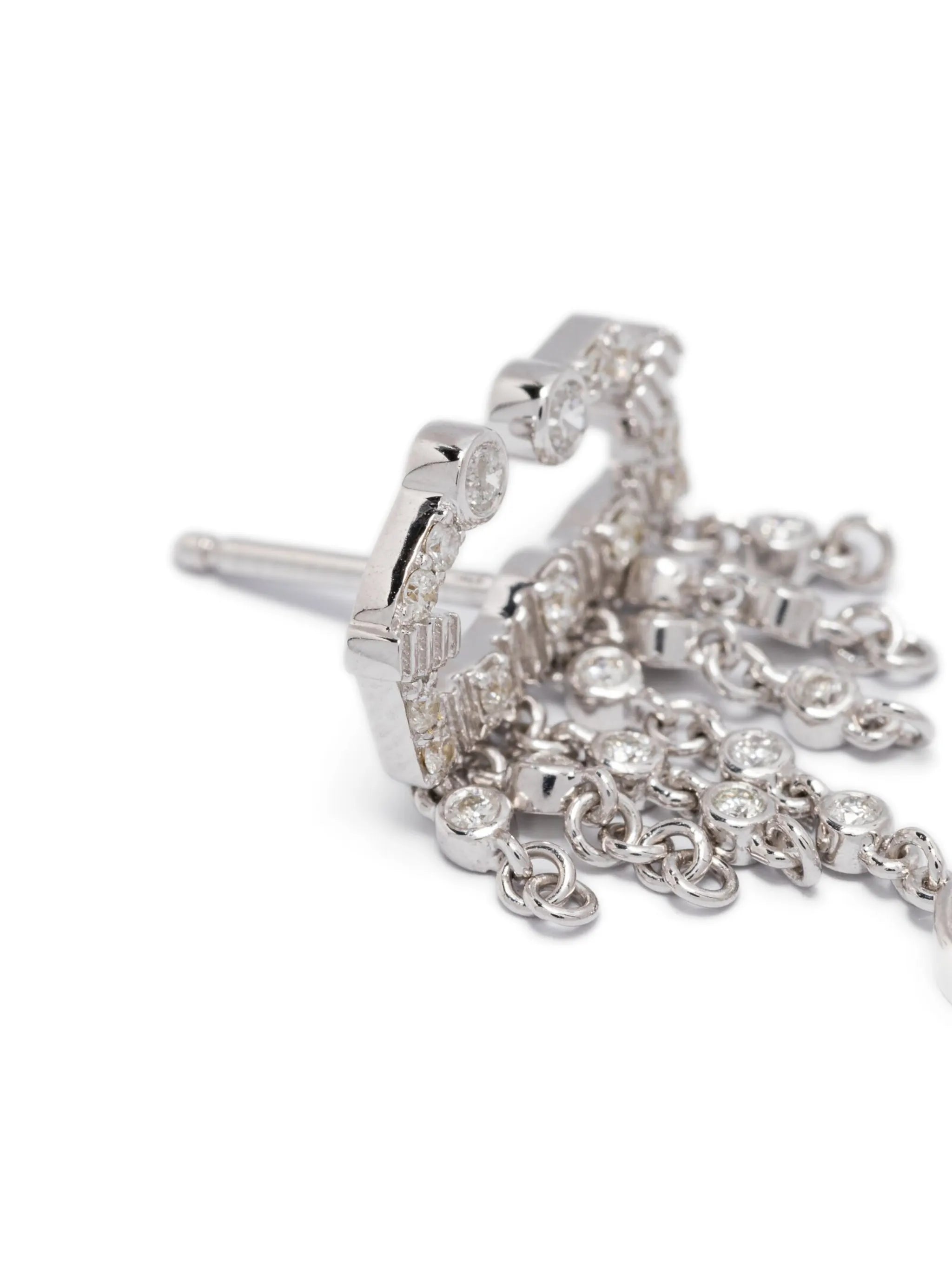 18kt white gold diamond earrings