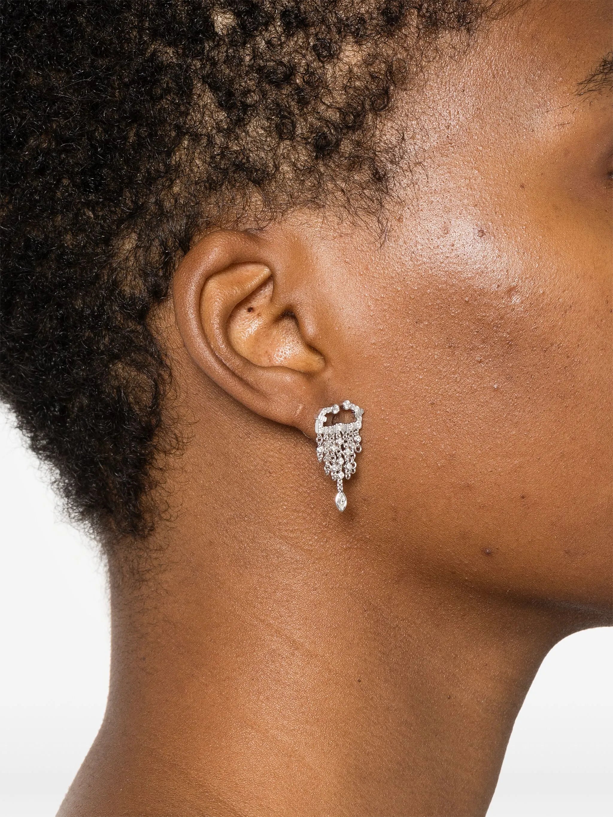 18kt white gold diamond earrings