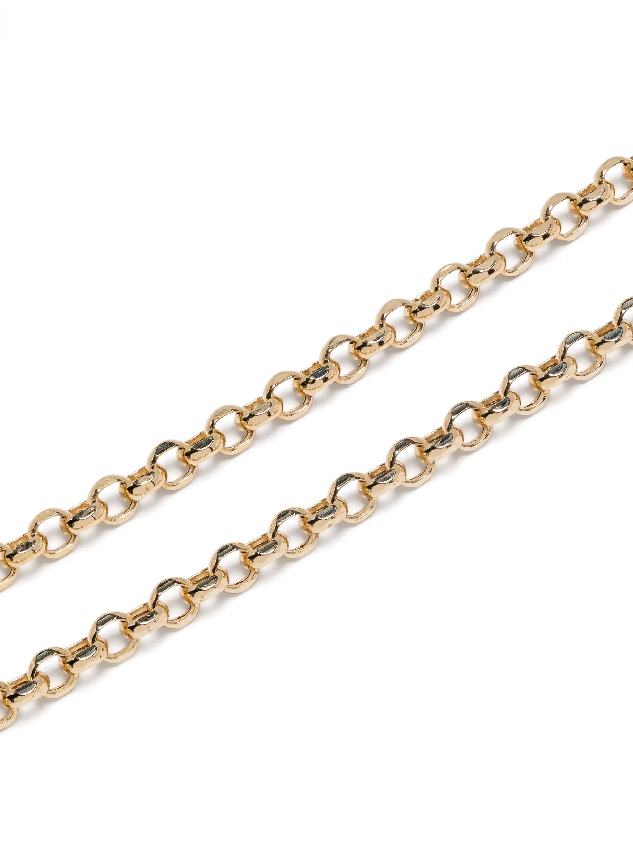 14kt yellow gold small rolo-chain necklace